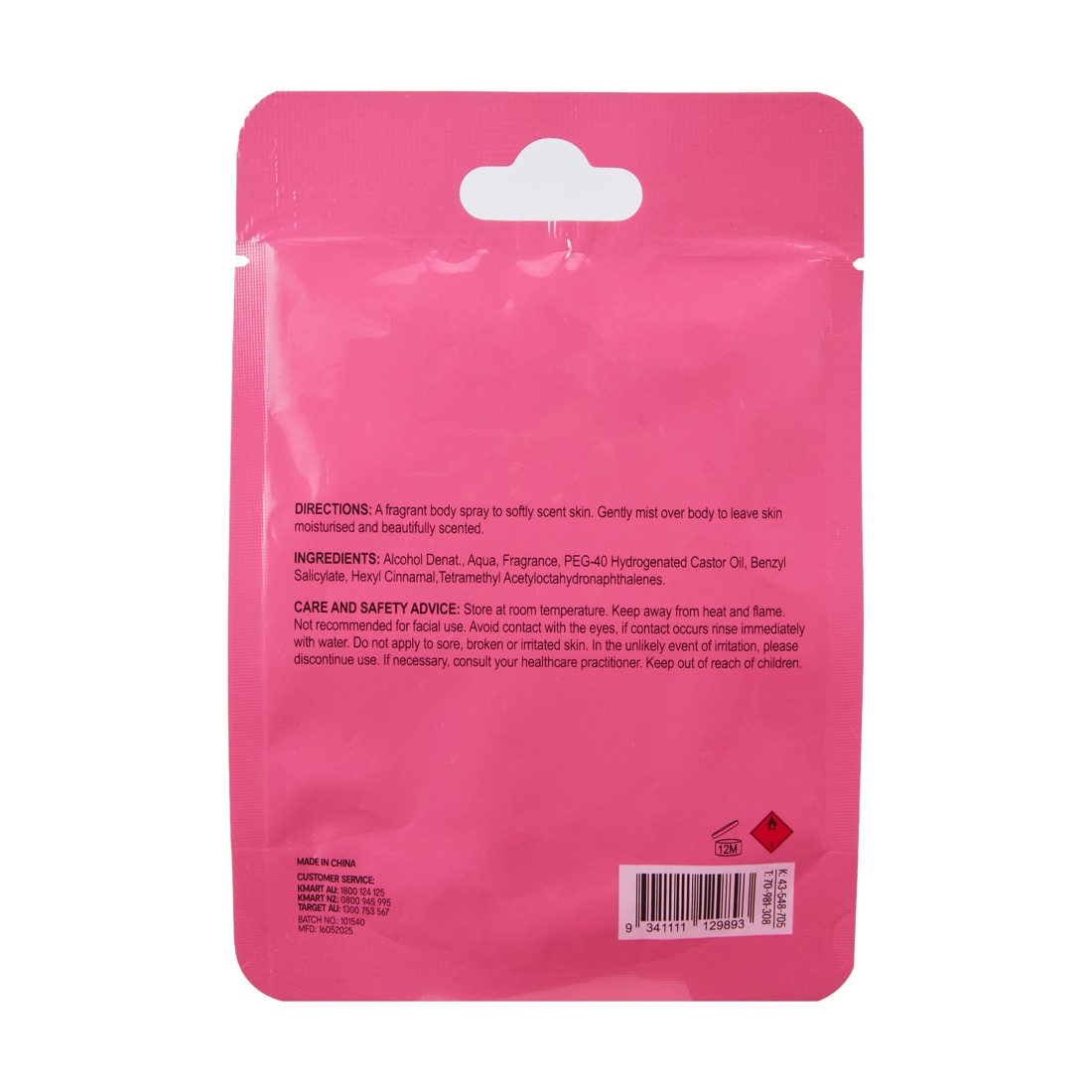 6 OXX Fragrance Summer Solstice Pink Tropic Body Mist 20ml - Tropical Flower, Jasmine and Musk, 6 of 6