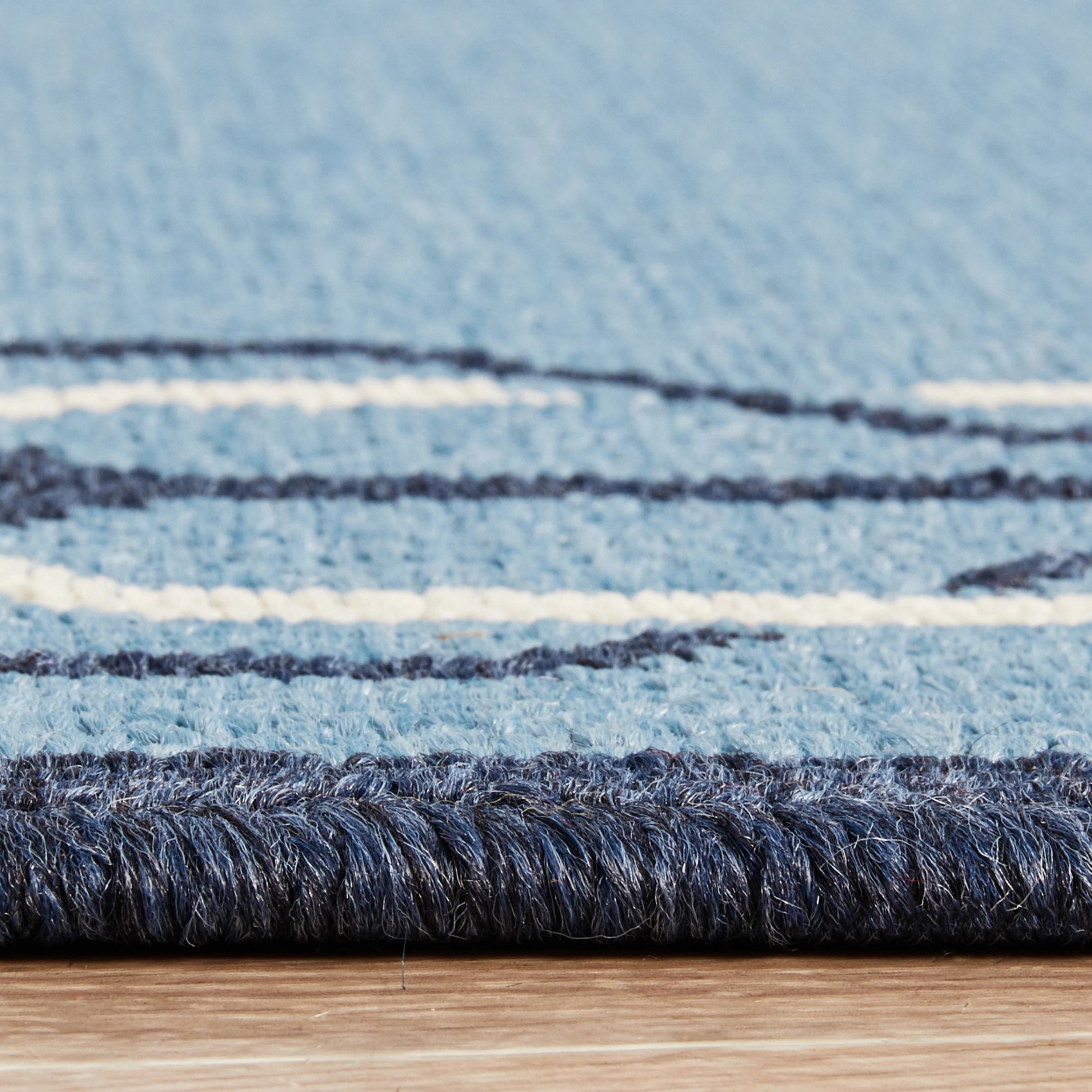 7 Common Ground Rugs Coastline 6666 160x110cm - Small Outdoor Rug - Blue, 7 of 8