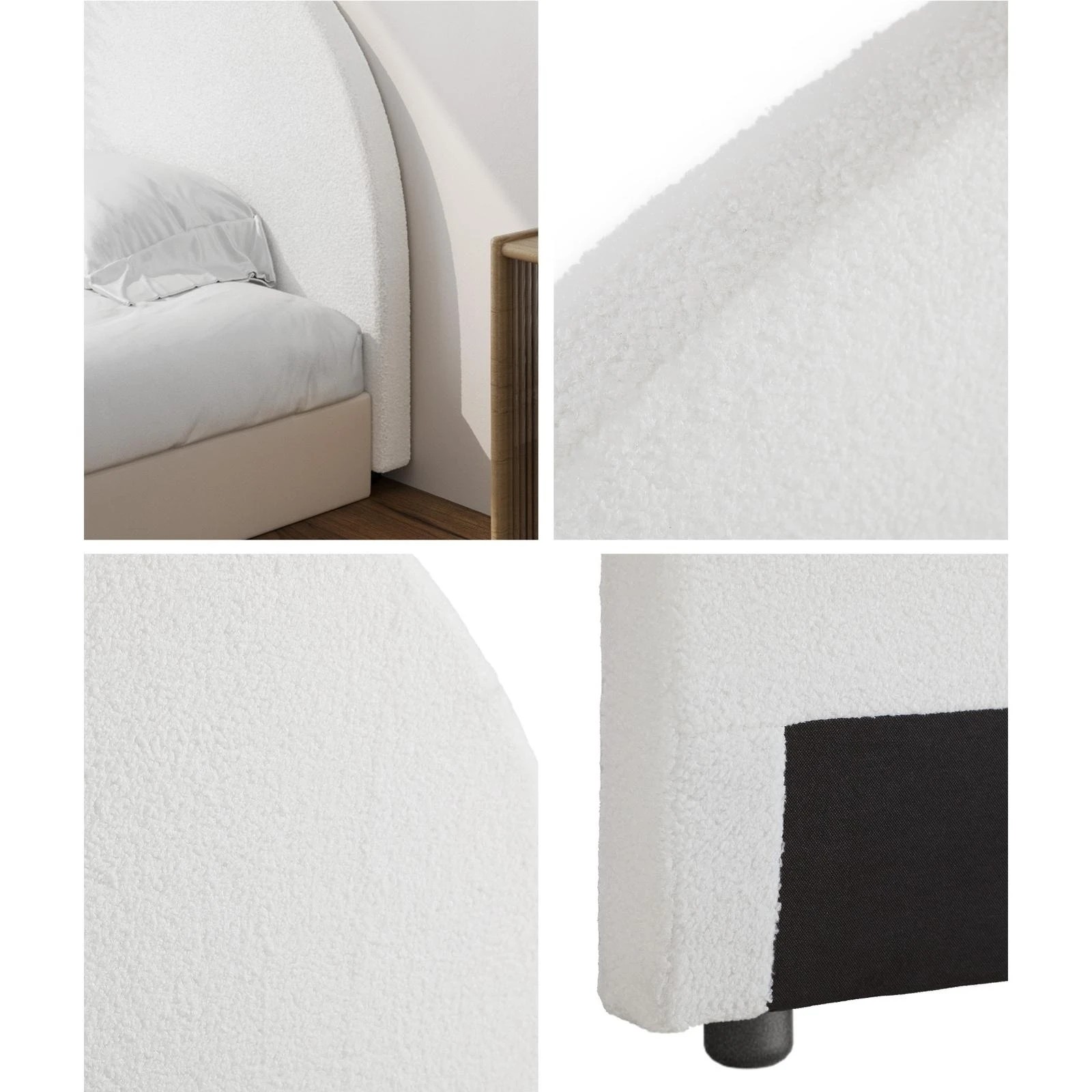 4 Oikiture Bed Head Queen Size Headboard Bedhead
 - White, 4 of 10