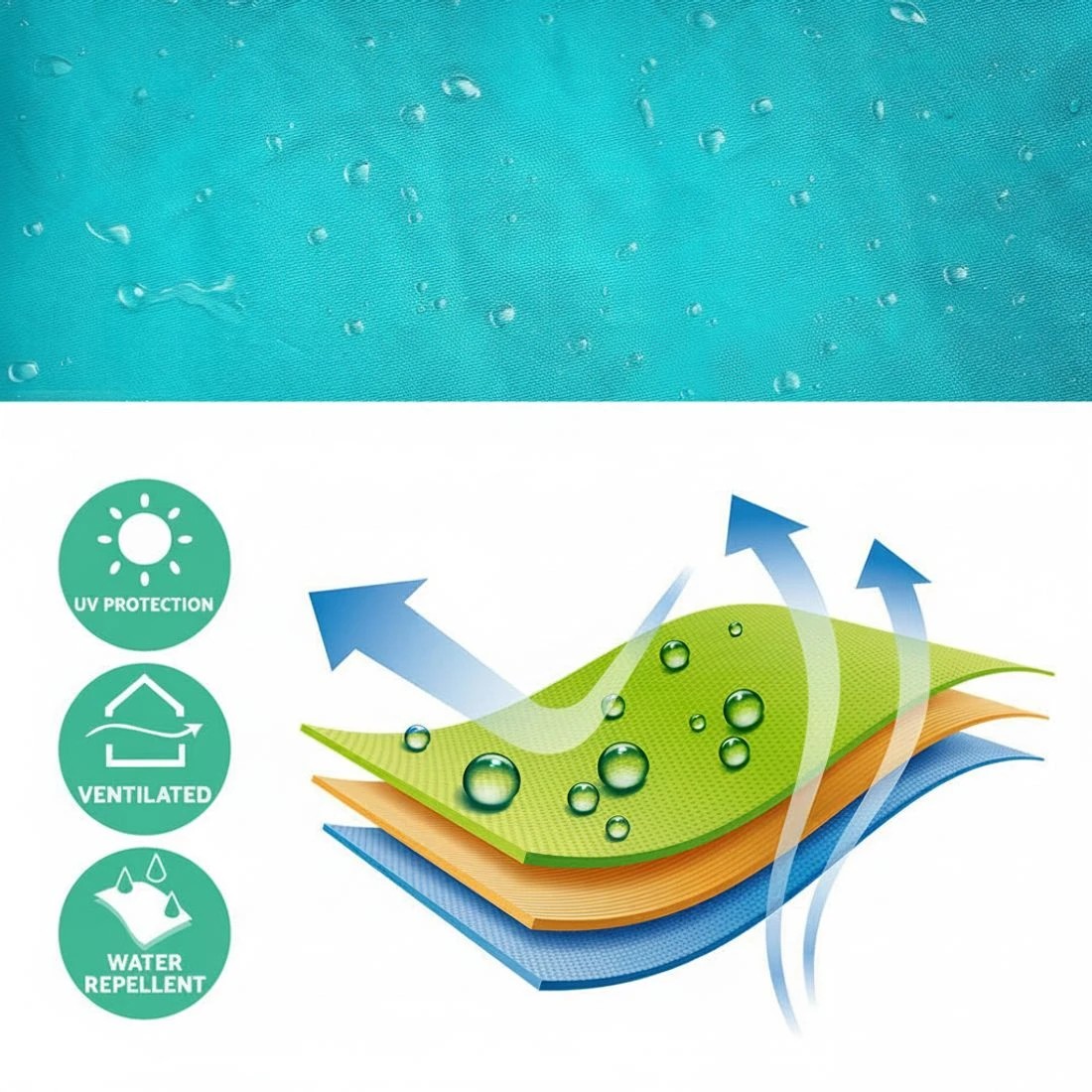 4 Weisshorn Pop Up Beach Tent Camping Hiking Portable Sun Shade Shelter Fishing - Blue, 4 of 6