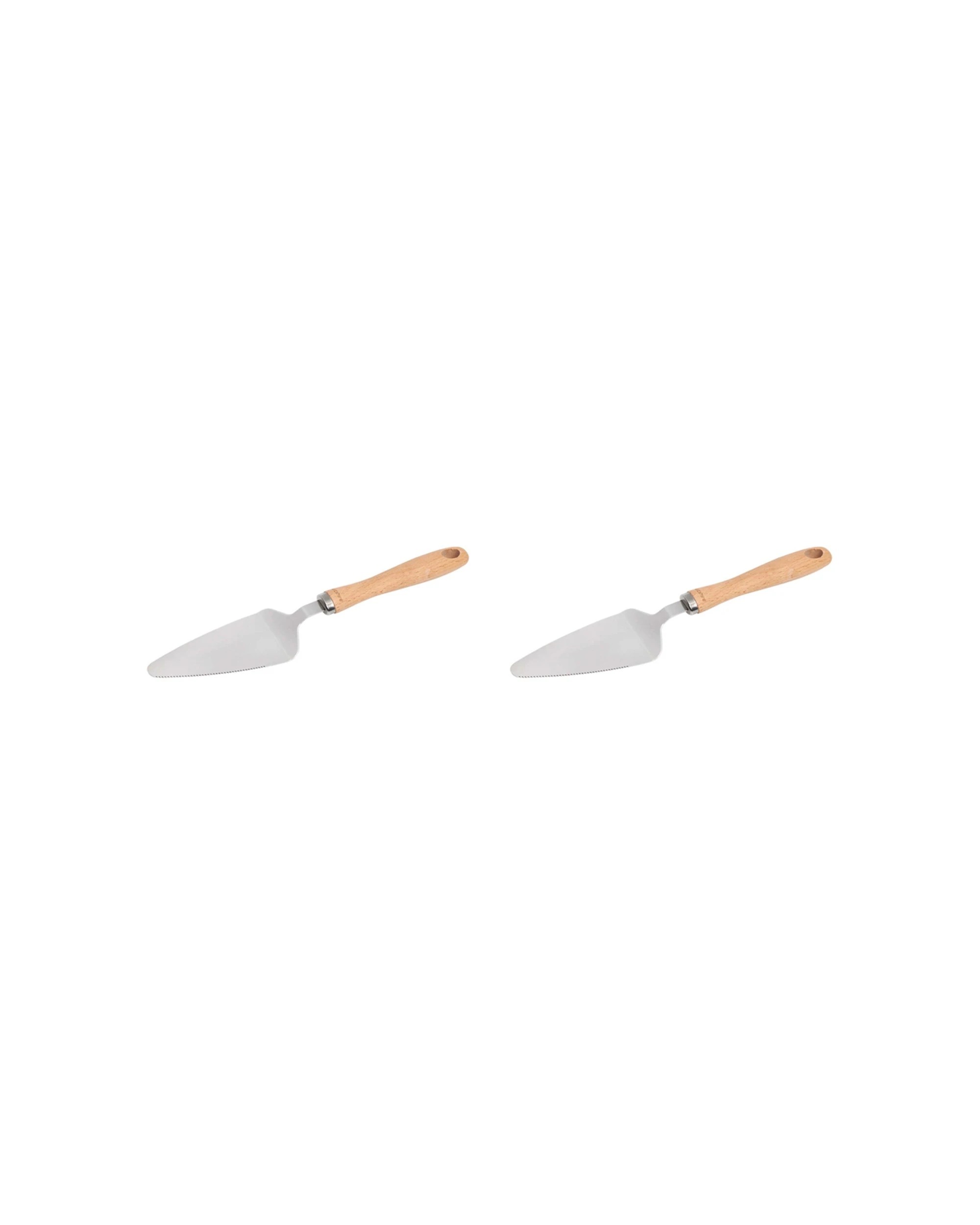 1 Wiltshire 2PK Beechwood Handle Stainless Steel Cake Server Kitchen Utensil - Natural, 1 of 3