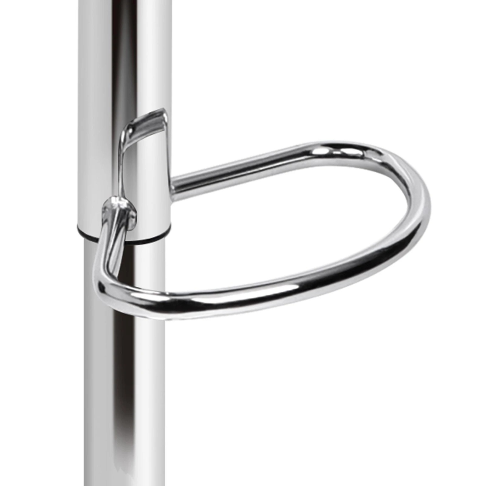 6 Alfordson 4x Bar Stools Macias Kitchen Swivel Chair Leather Gas Lift - Black, 6 of 10