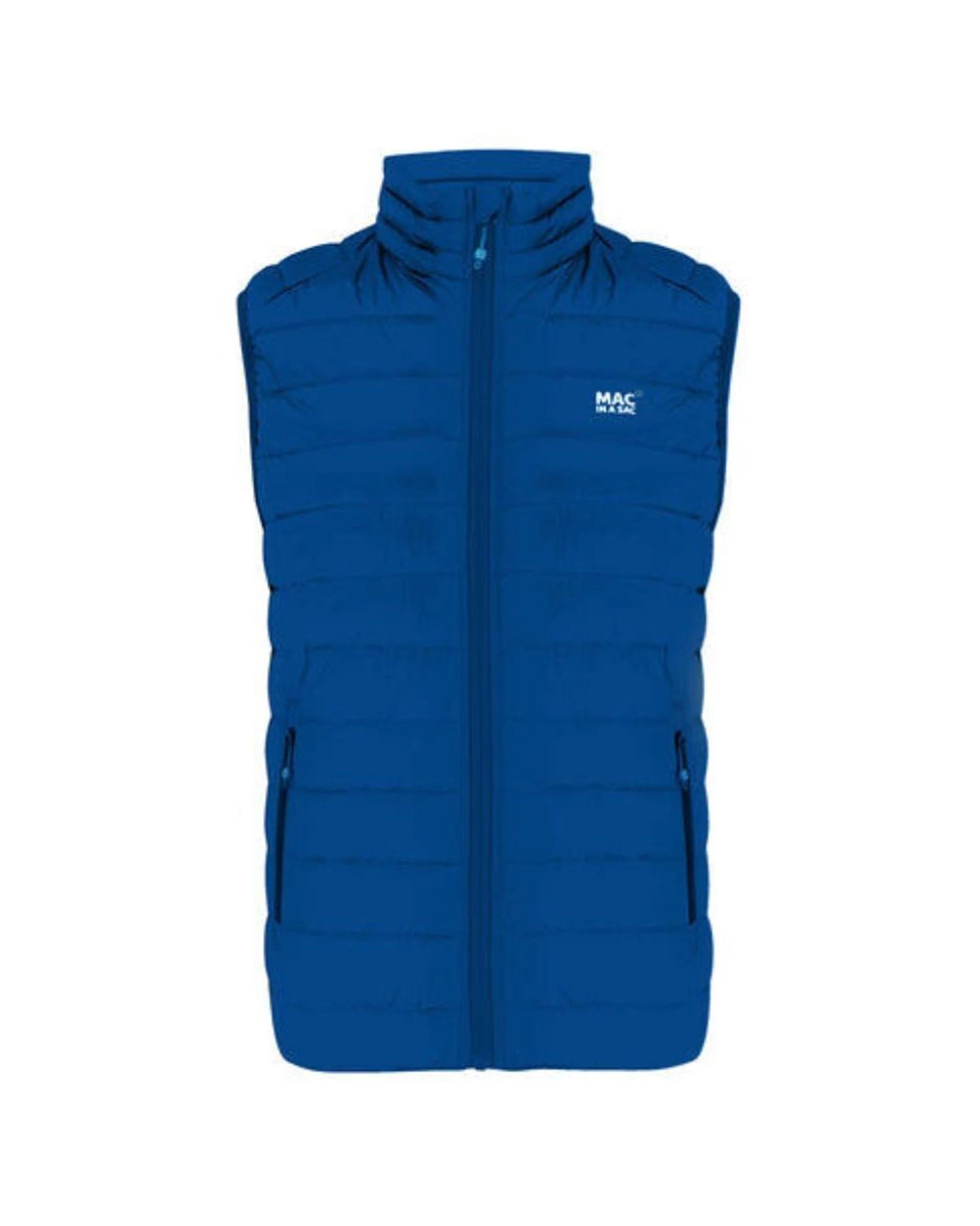 1 Mac In A Sac Synergy Packable Men's Thermolite Vest BLUE, 1 of 8