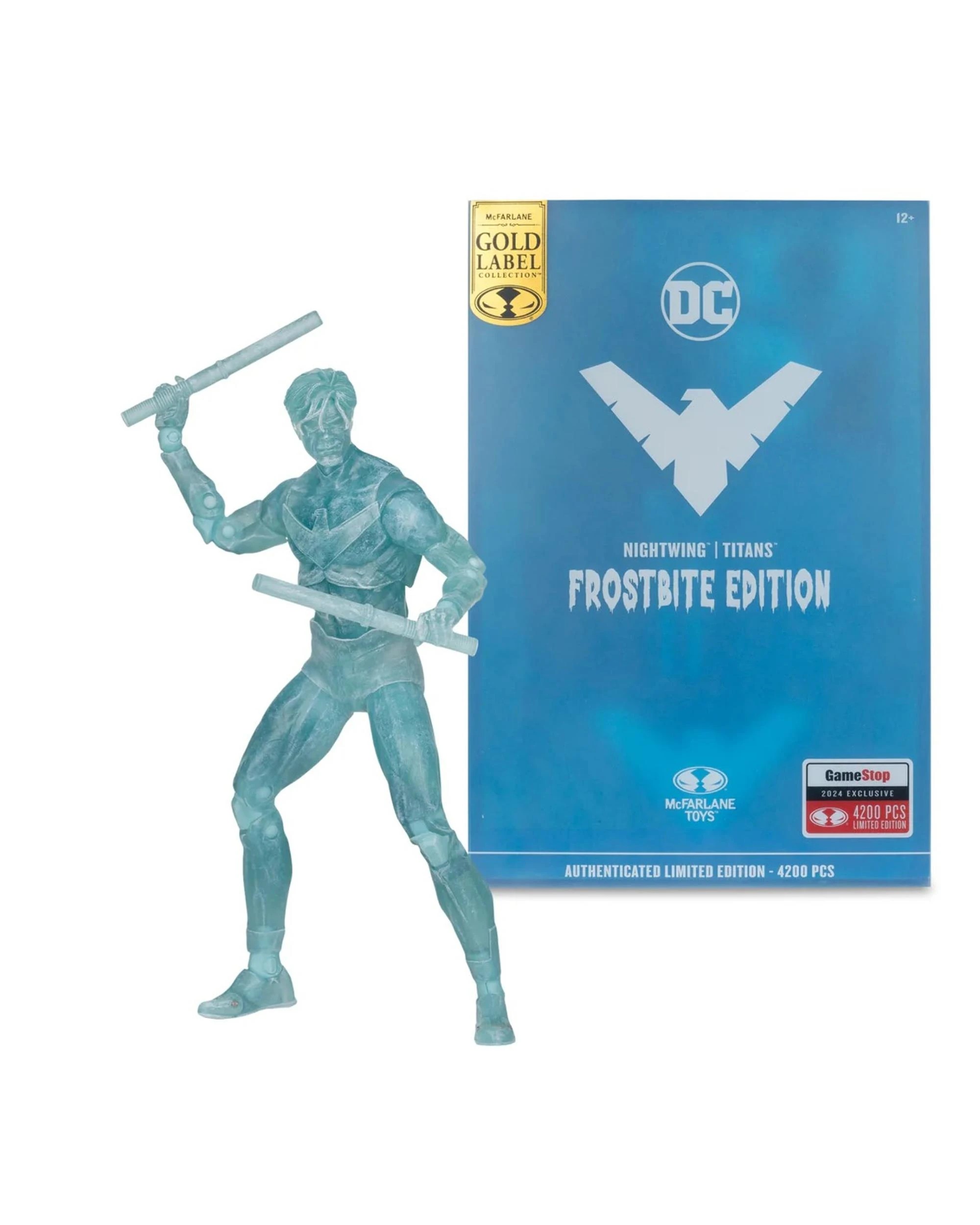 1 McFarlane Gold Label DC Multiverse Titans Nightwing Frostbite Edition 7 inch Figure, 1 of 6