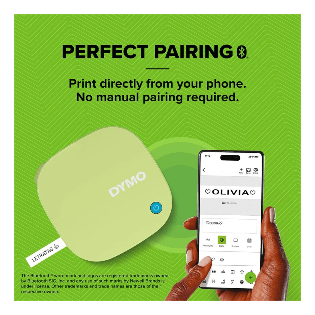 4 DYMO LetraTag 200B Bluetooth Labeller Yellow, 4 of 7