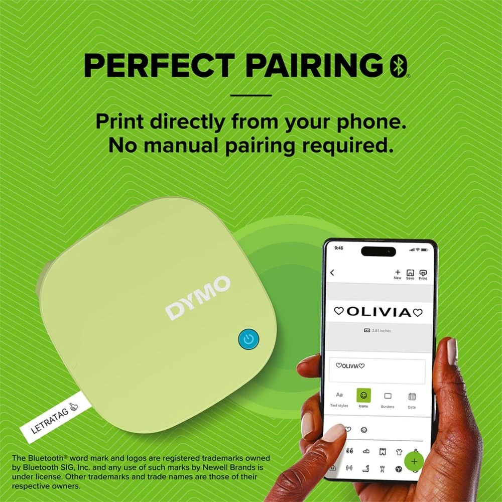 4 DYMO LetraTag 200B Bluetooth Labeller Yellow, 4 of 7