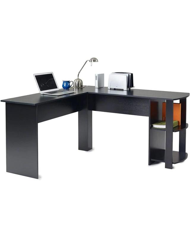 Advwin  L Shaped Computer Desk Office Desk Corner Study T