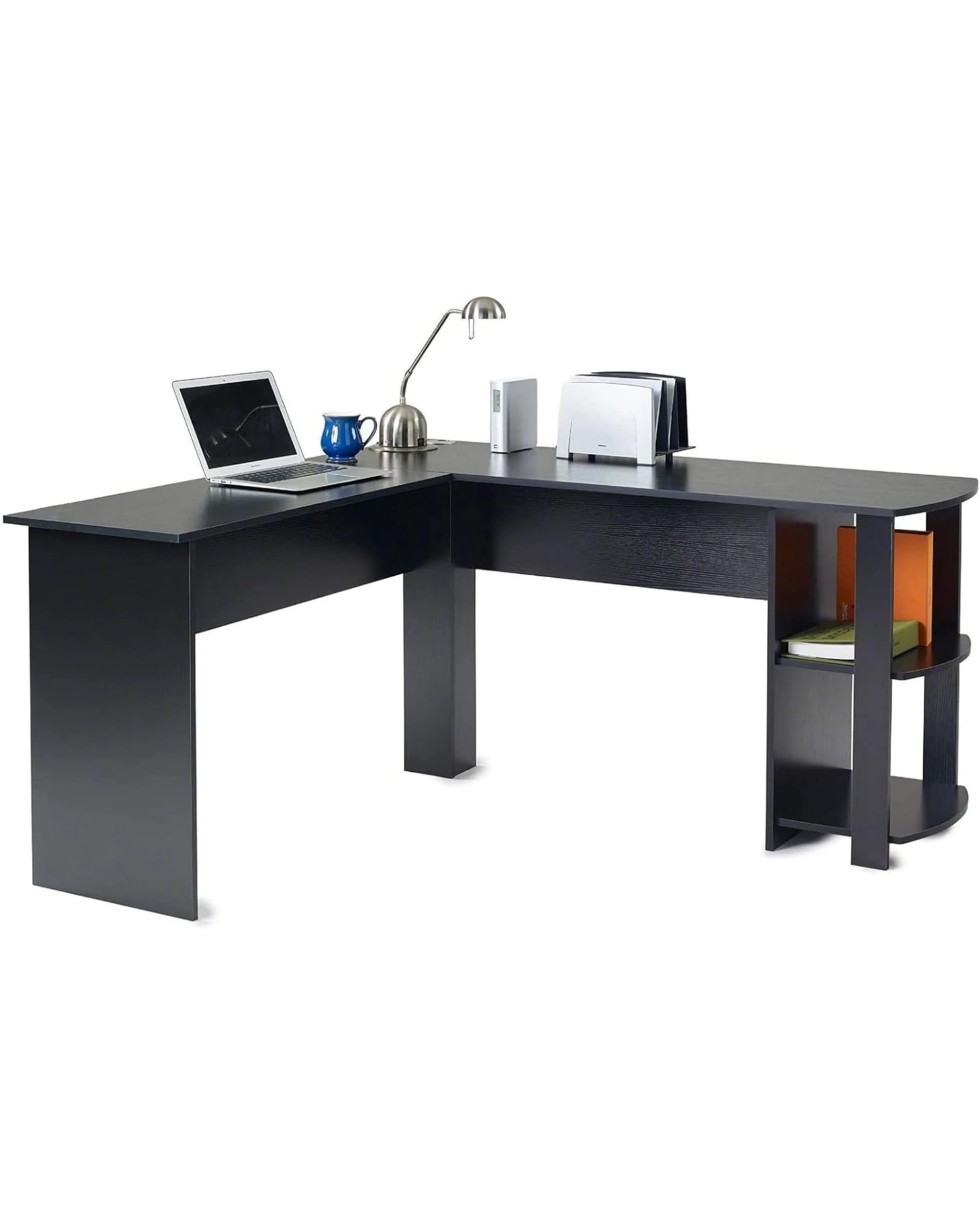 1 Advwin  L Shaped Computer Desk Office Desk Corner Study Table, 1 of 5