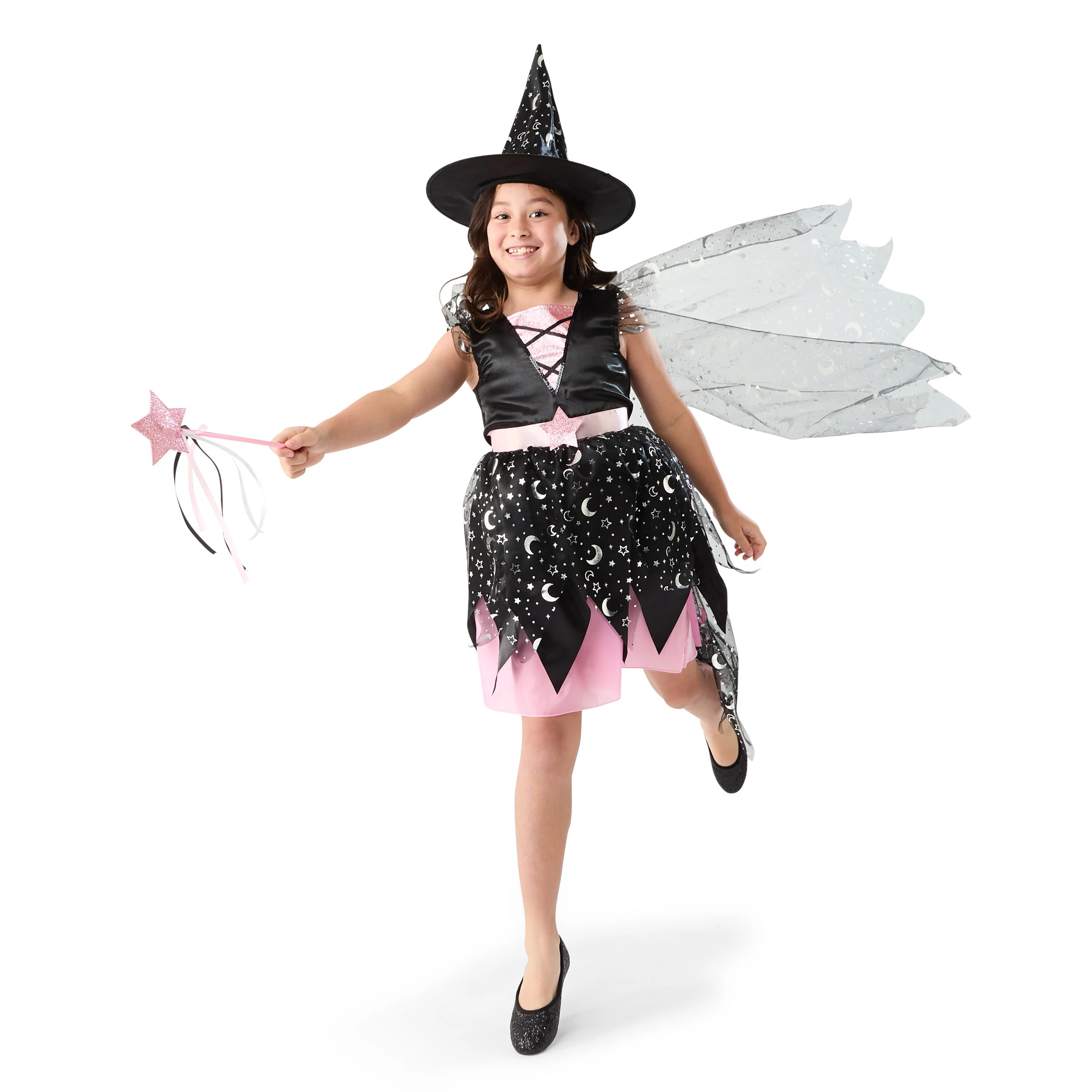 1 3 Piece Deluxe Star Witch Costume - Ages 6-8, 1 of 10