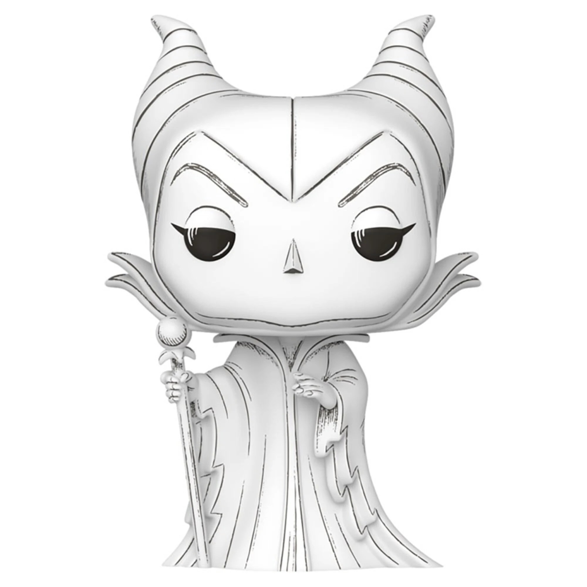 1 Disney - Sleeping Beauty Maleficent Sketch Pop! Vinyl Figure, 1 of 2