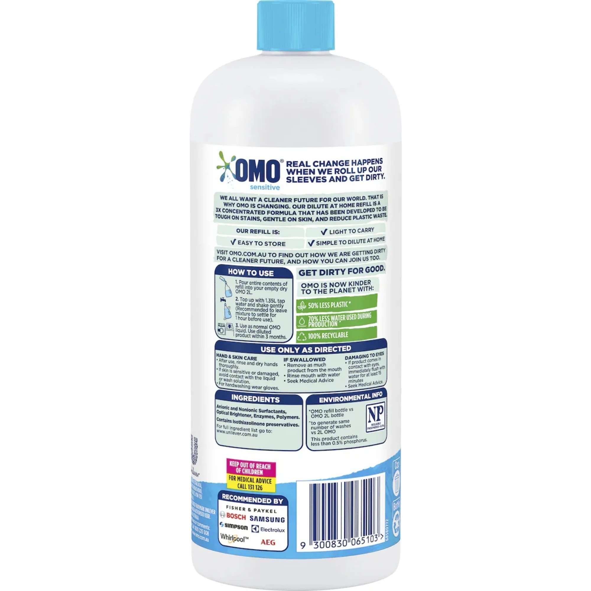 2 OMO Sensitive Laundry Liquid 2L x4, 2 of 7