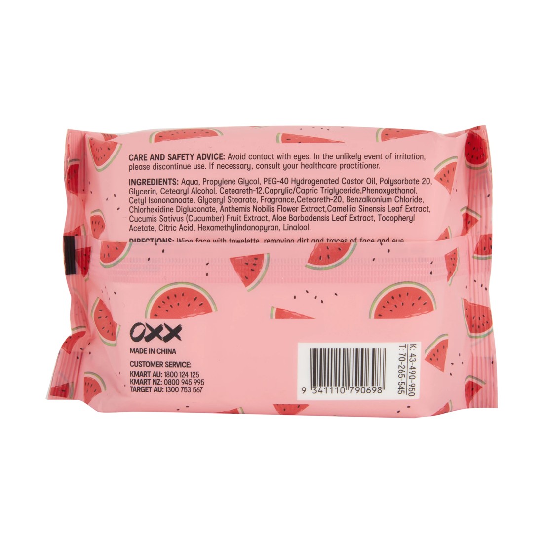 4 OXX Skincare 40 Pack Biodegradable Facial Wipes - Watermelon Scented, 4 of 4
