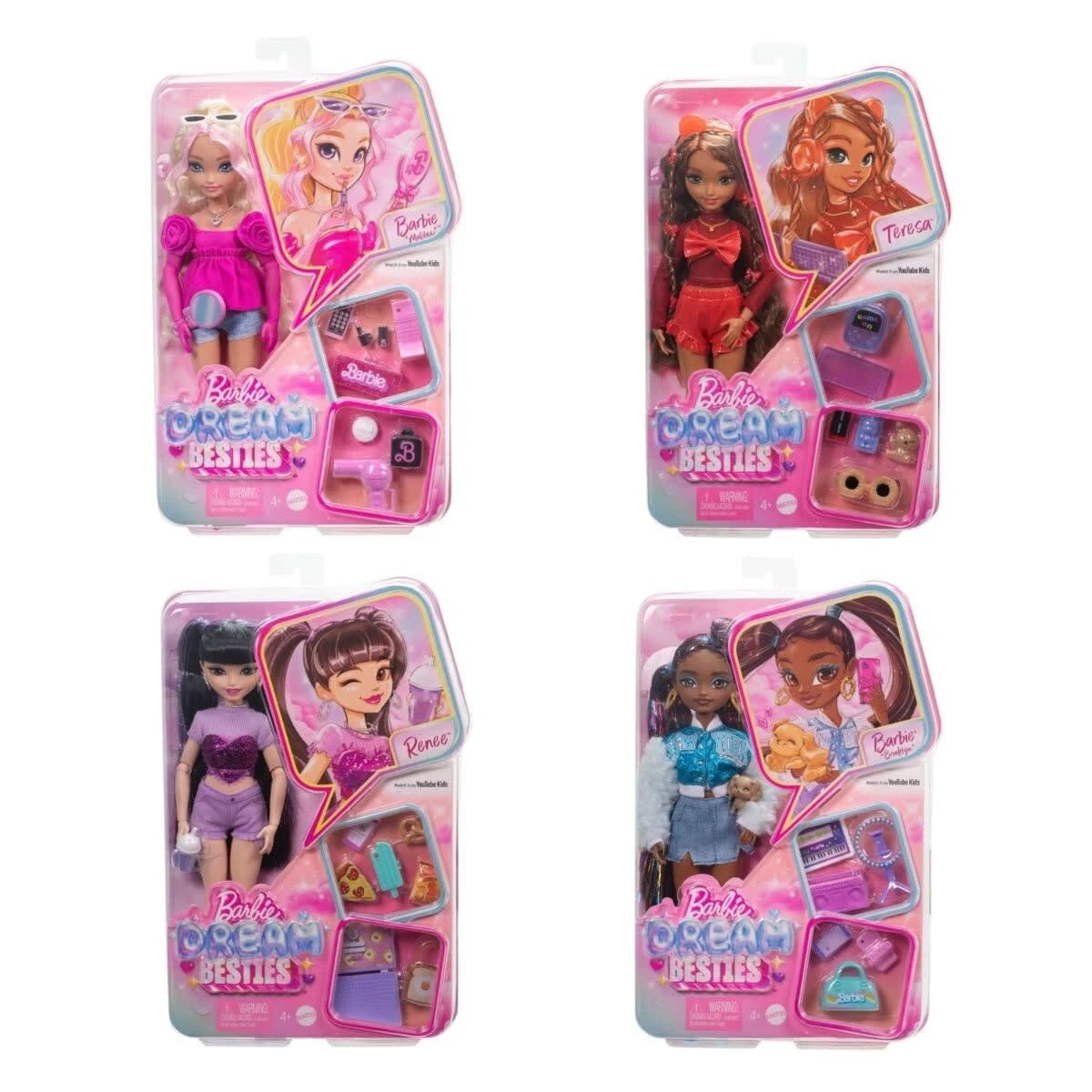 1 Barbie Dream Besties Fashion Doll Playset - Assorted, 1 of 8