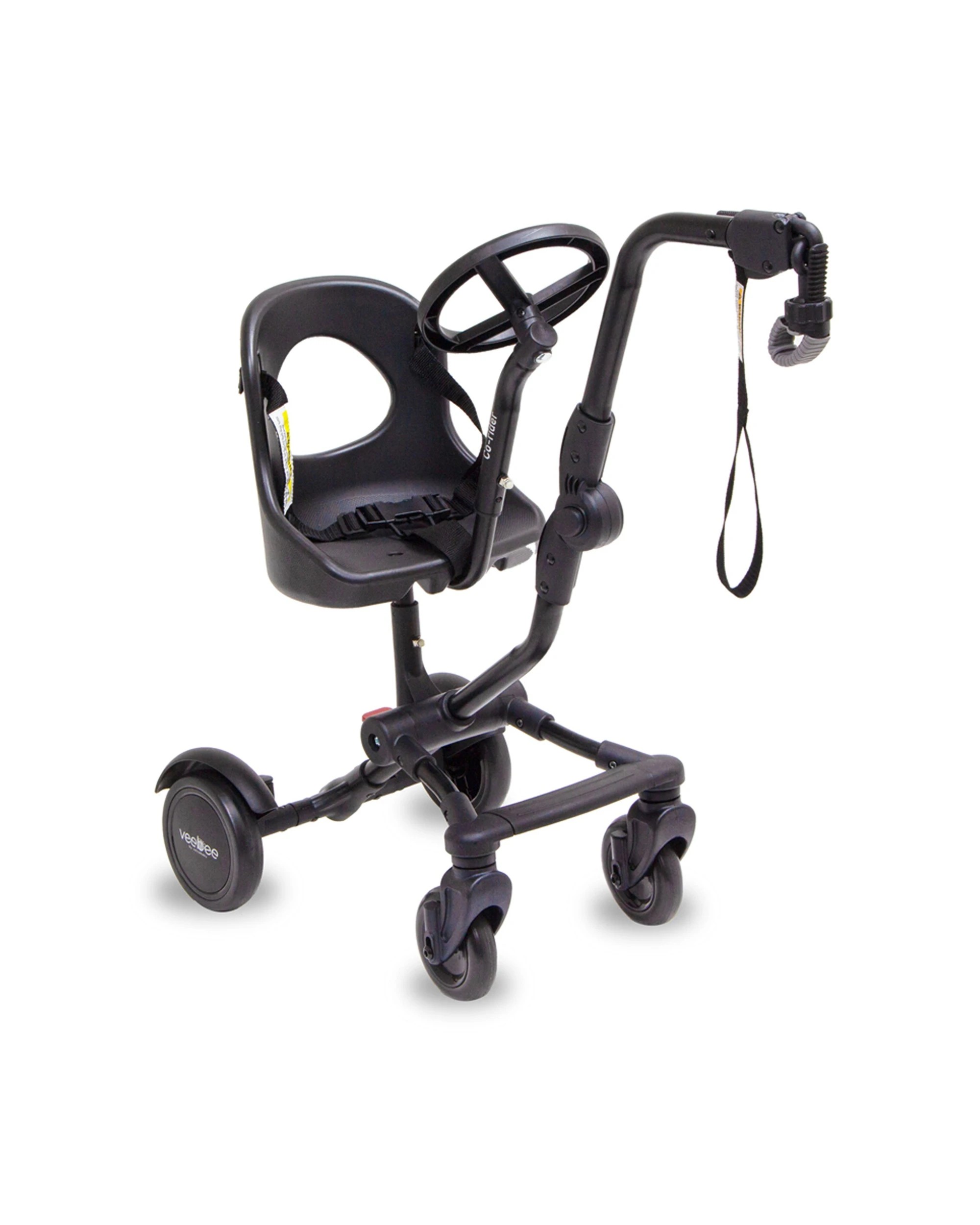 5 Veebee Co-rider Universal Toddler Trailer Board Seat For Stroller/pram 15m+ - Black, 5 of 5