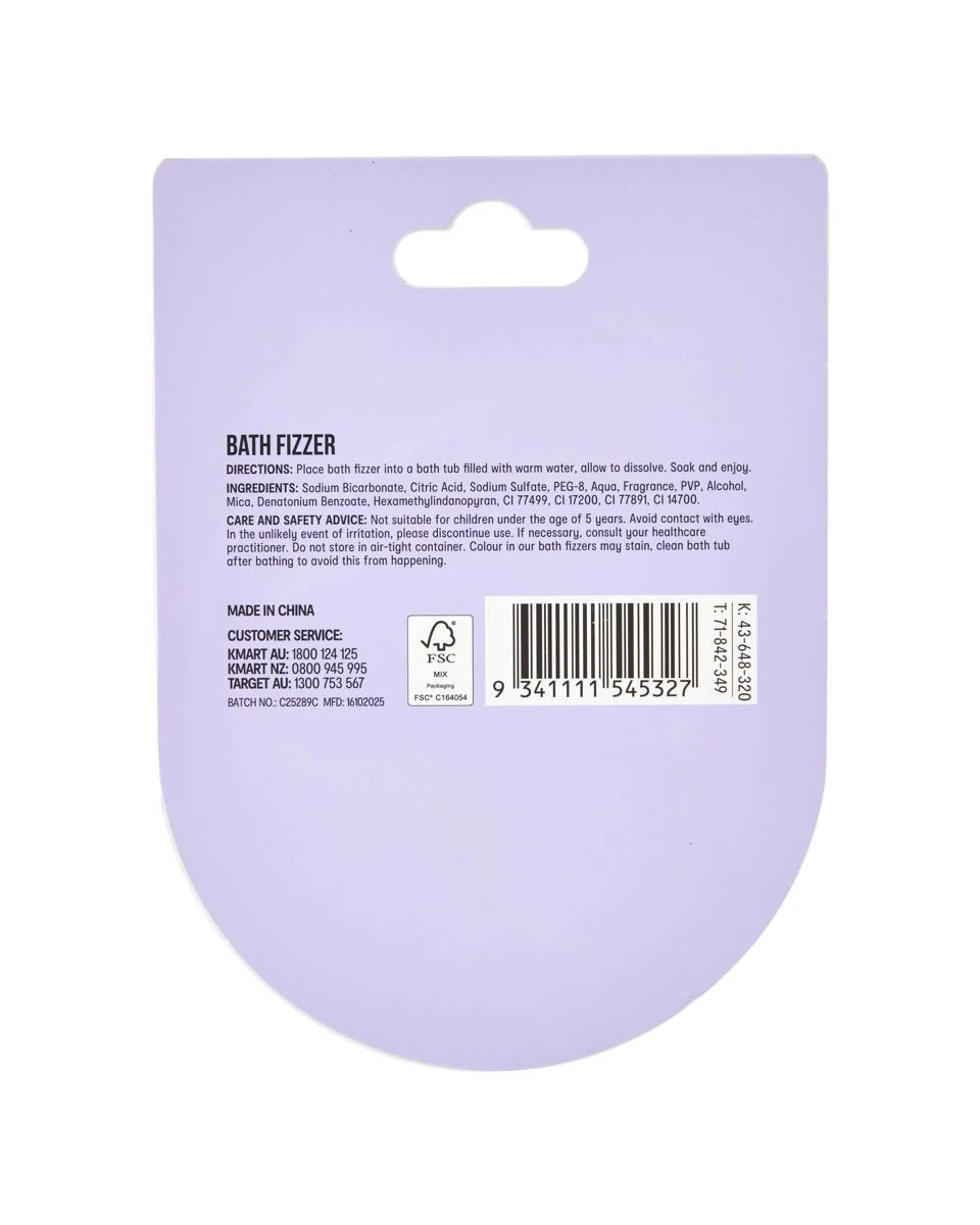 5 OXX Bodycare Bath Fizzer 100g - Strawberry Scented, 5 of 5