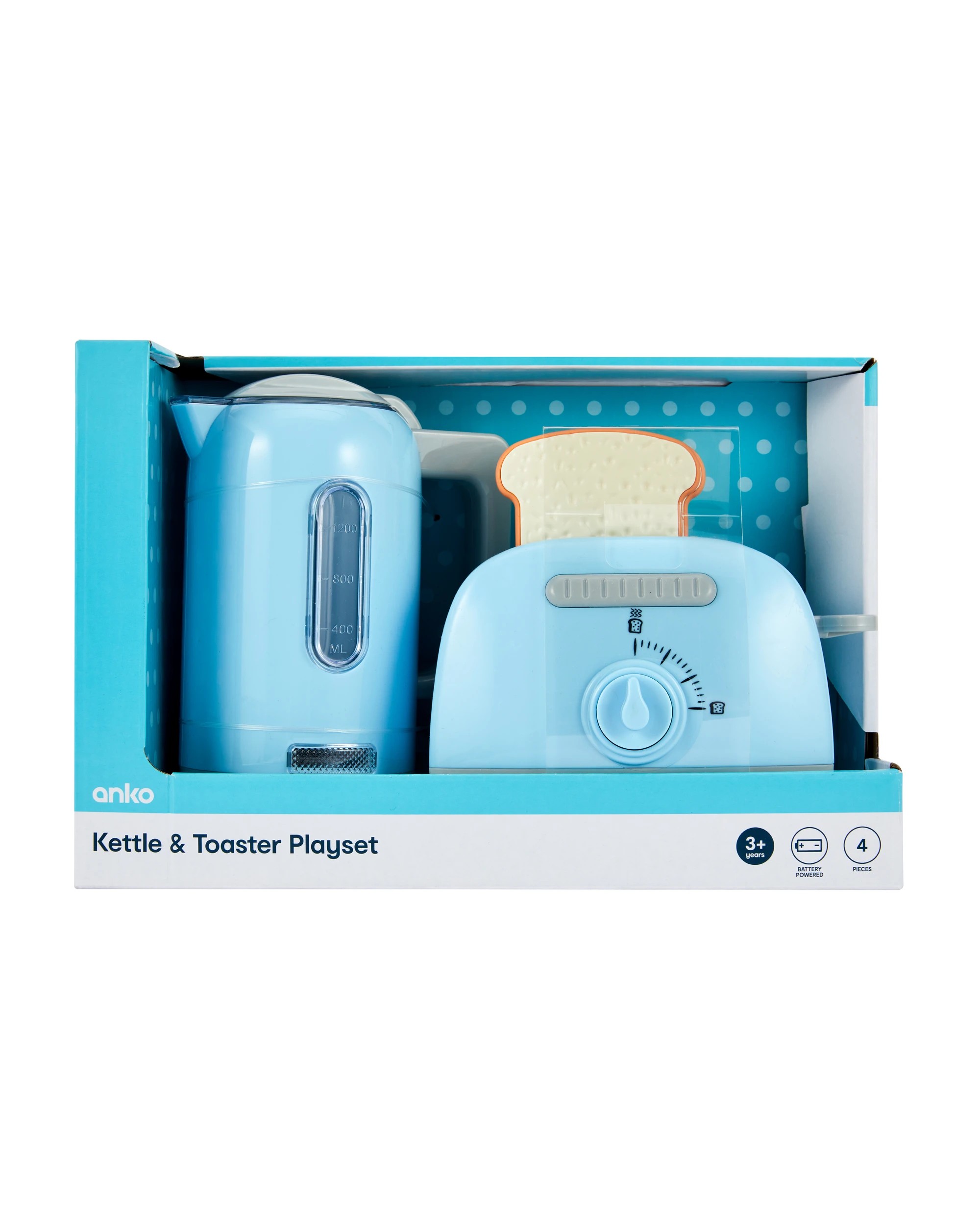 1 4 Piece Kettle and Toaster Playset, 1 of 5