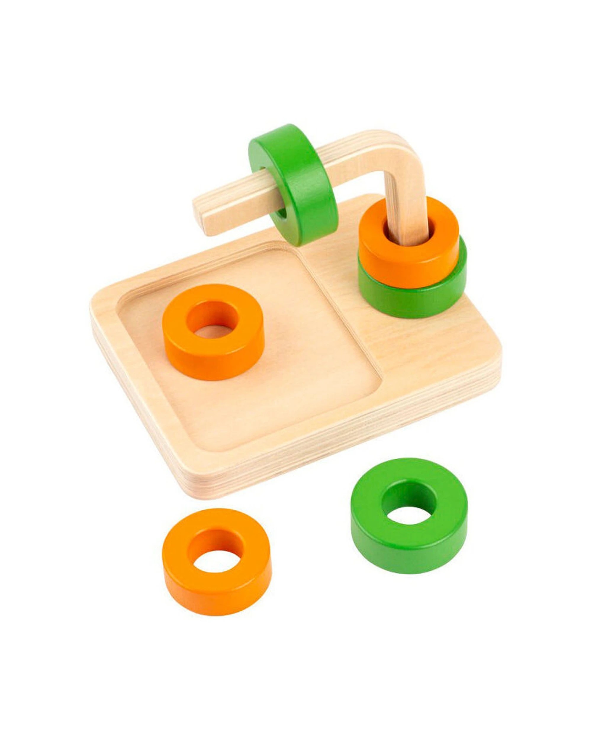 3 Educo Slide The Rings Motor Skills Educational Toy Ring Stacking 0-3Y Kids - Multi, 3 of 3