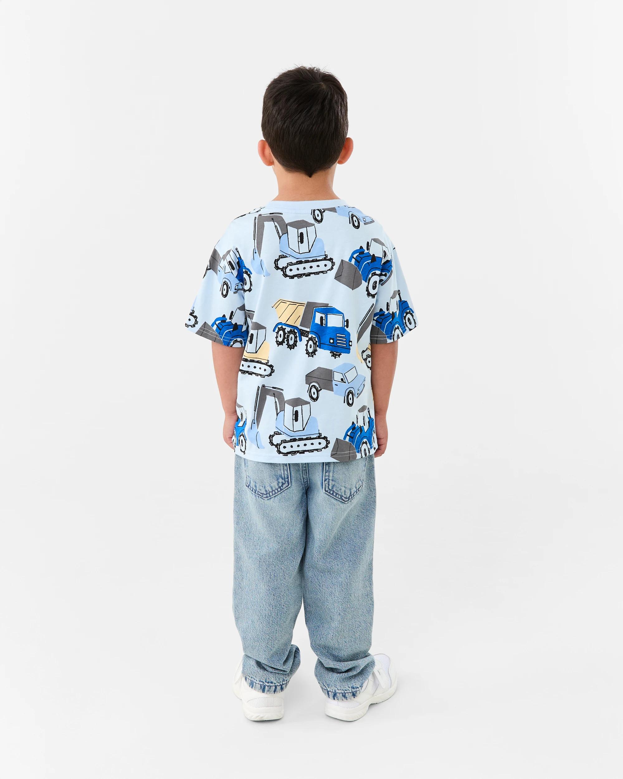 7 All Over Print T-shirt Blu Dig, 7 of 7