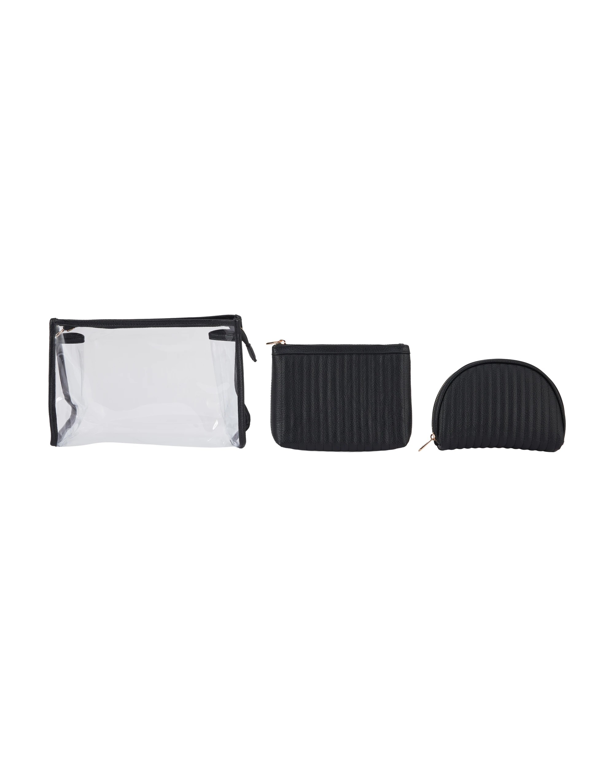 2 OXX Cosmetics 3 Piece Makeup Bag - Black, 2 of 6