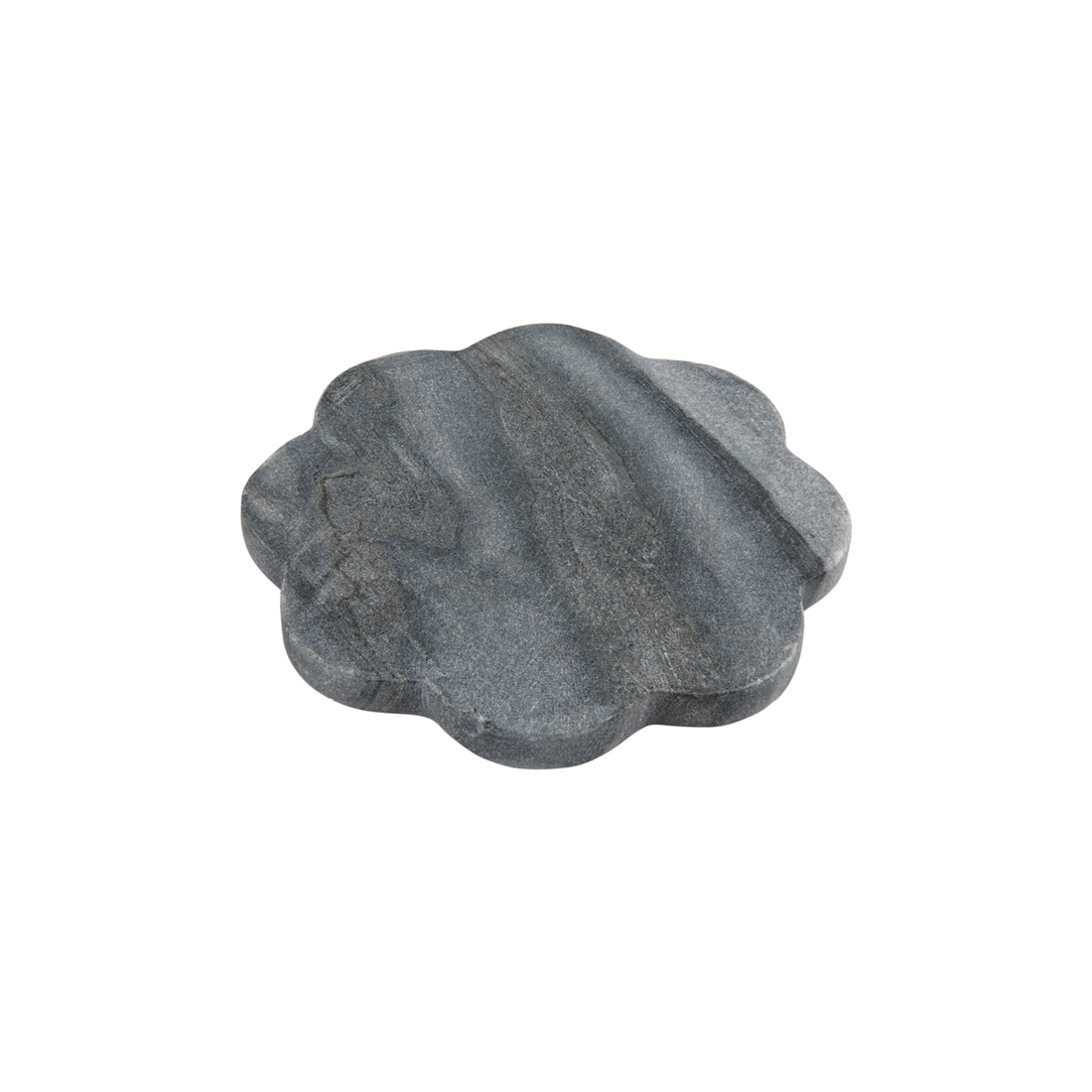 3 Maxwell & Williams Coaster Collective Scallop Marble Coaster 10cm For Home Bar
 - Charcoal, 3 of 3
