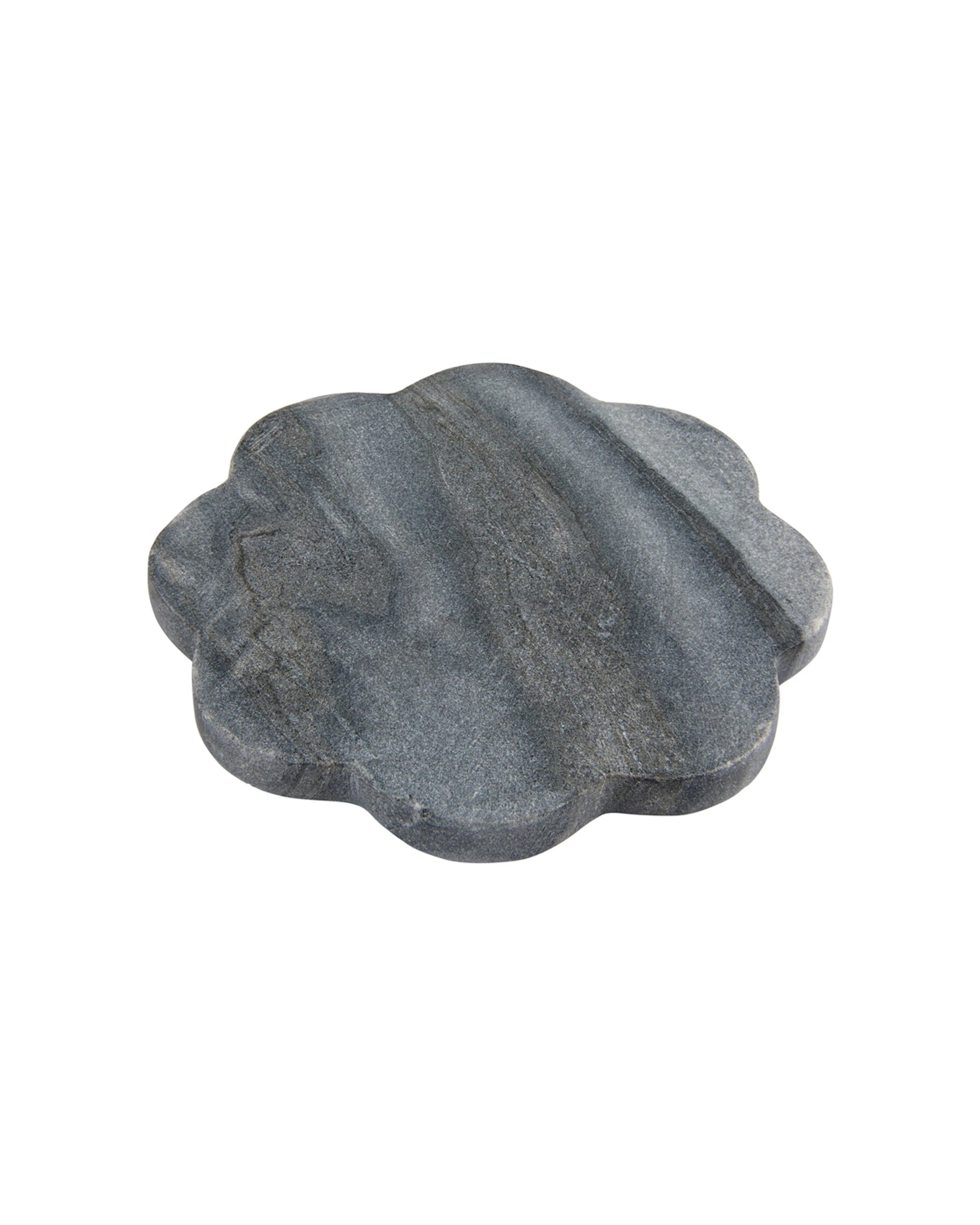 3 Maxwell & Williams Coaster Collective Scallop Marble Coaster 10cm For Home Bar
 - Charcoal, 3 of 3