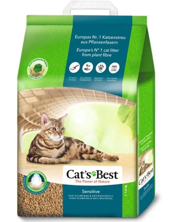 Cats Best Sensitive Odour Control Clumping Cat Litter 7.2kg/20L