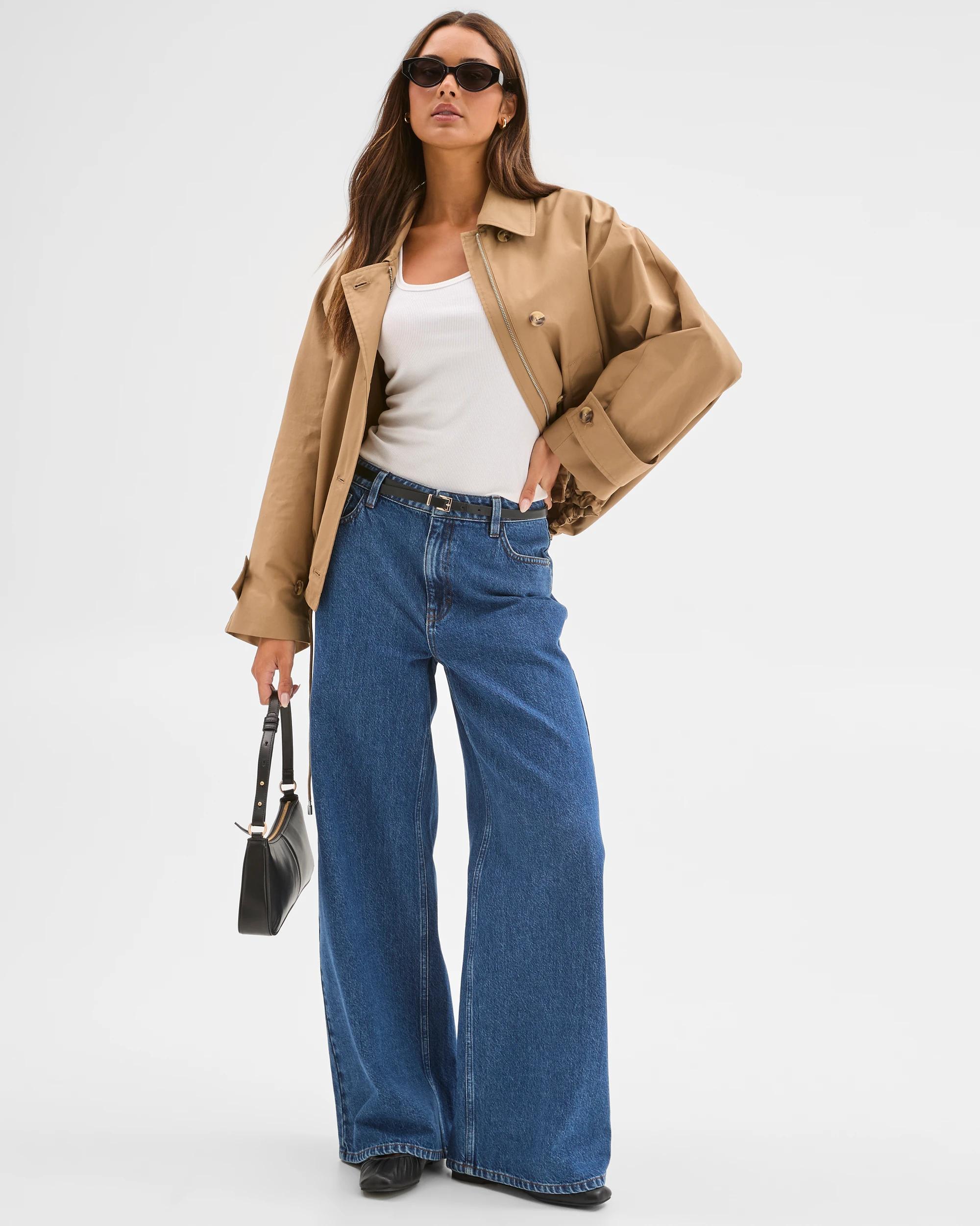 1 Lily Loves Denim Mid Rise Wide Leg Jeans ARCHIVE BLUE, 1 of 5