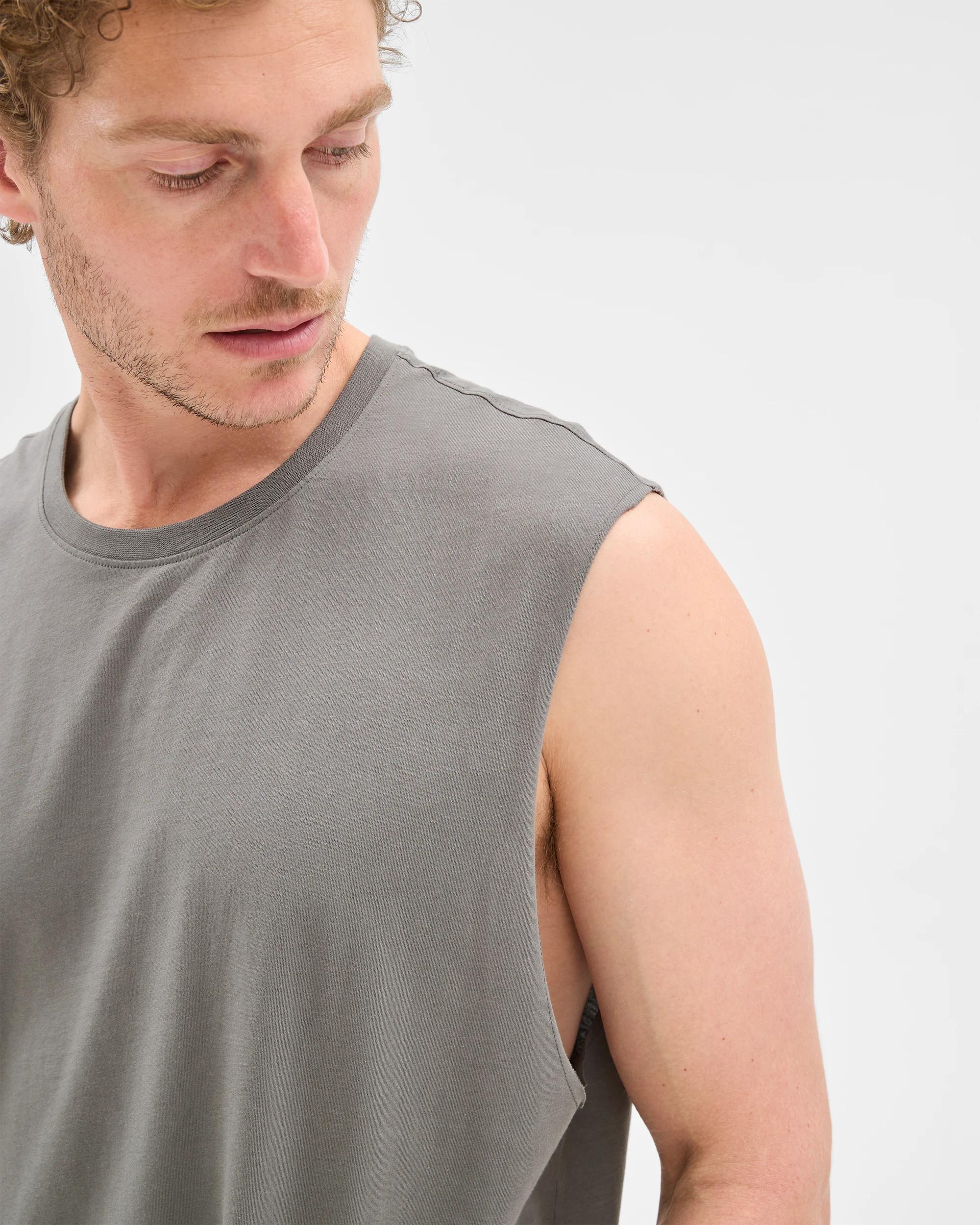 6 Target Australian Cotton Plain Tank Top GUNMETAL, 6 of 7