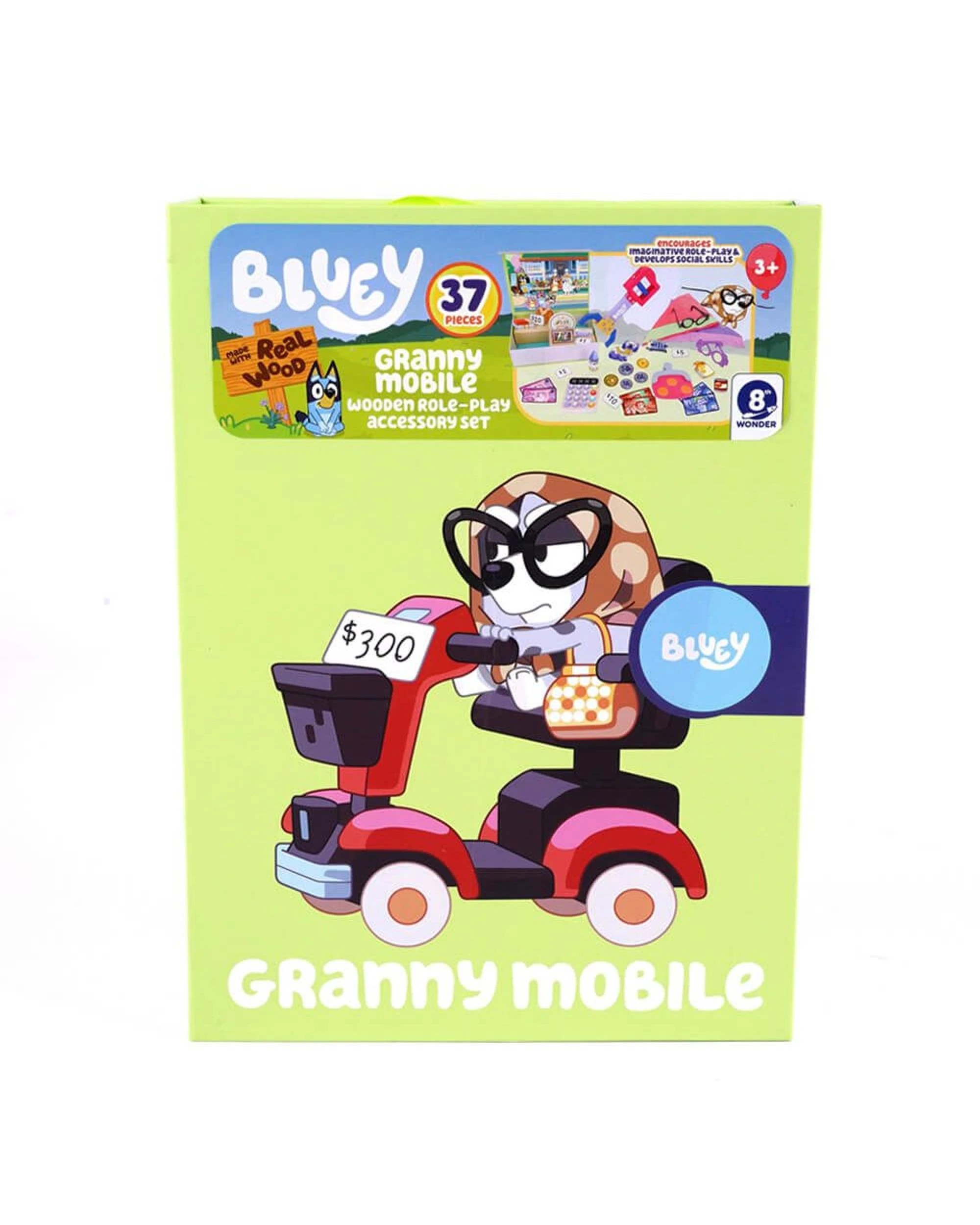 2 Bluey Granny Mobile Wooden Role Play Accessory Set, 2 of 3