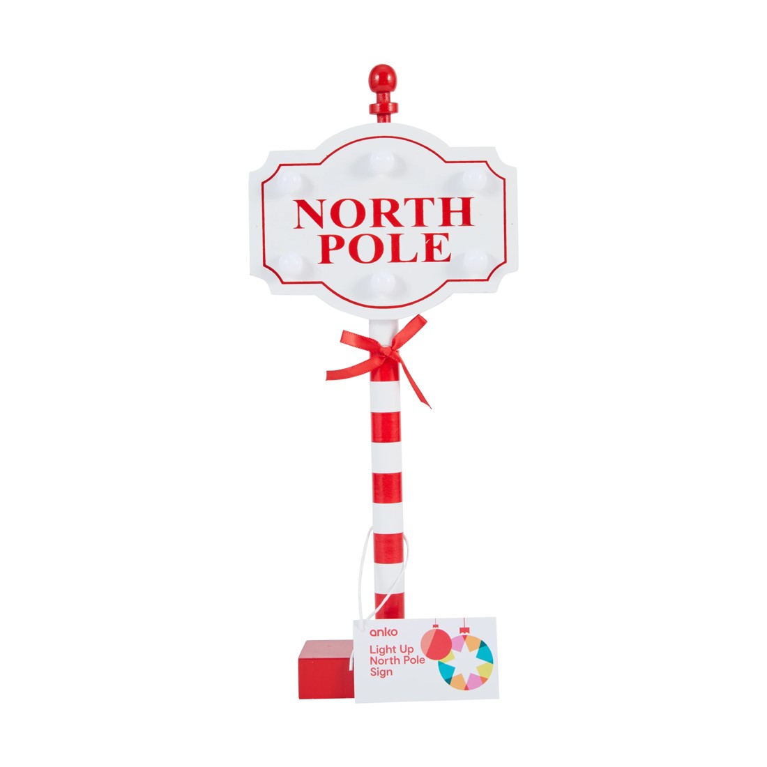 8 Light Up North Pole Sign, 8 of 8