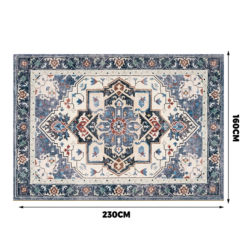 2 ZUNI Floor Rug Fluffy Area Rugs Soft Carpet Living Room Bedroom Pad 160x230cm - Multi, 2 of 3