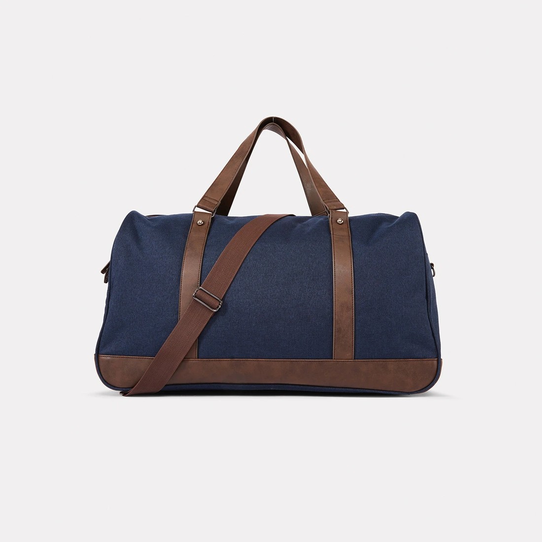 6 Fitzroy Duffle Navy Tan, 6 of 8