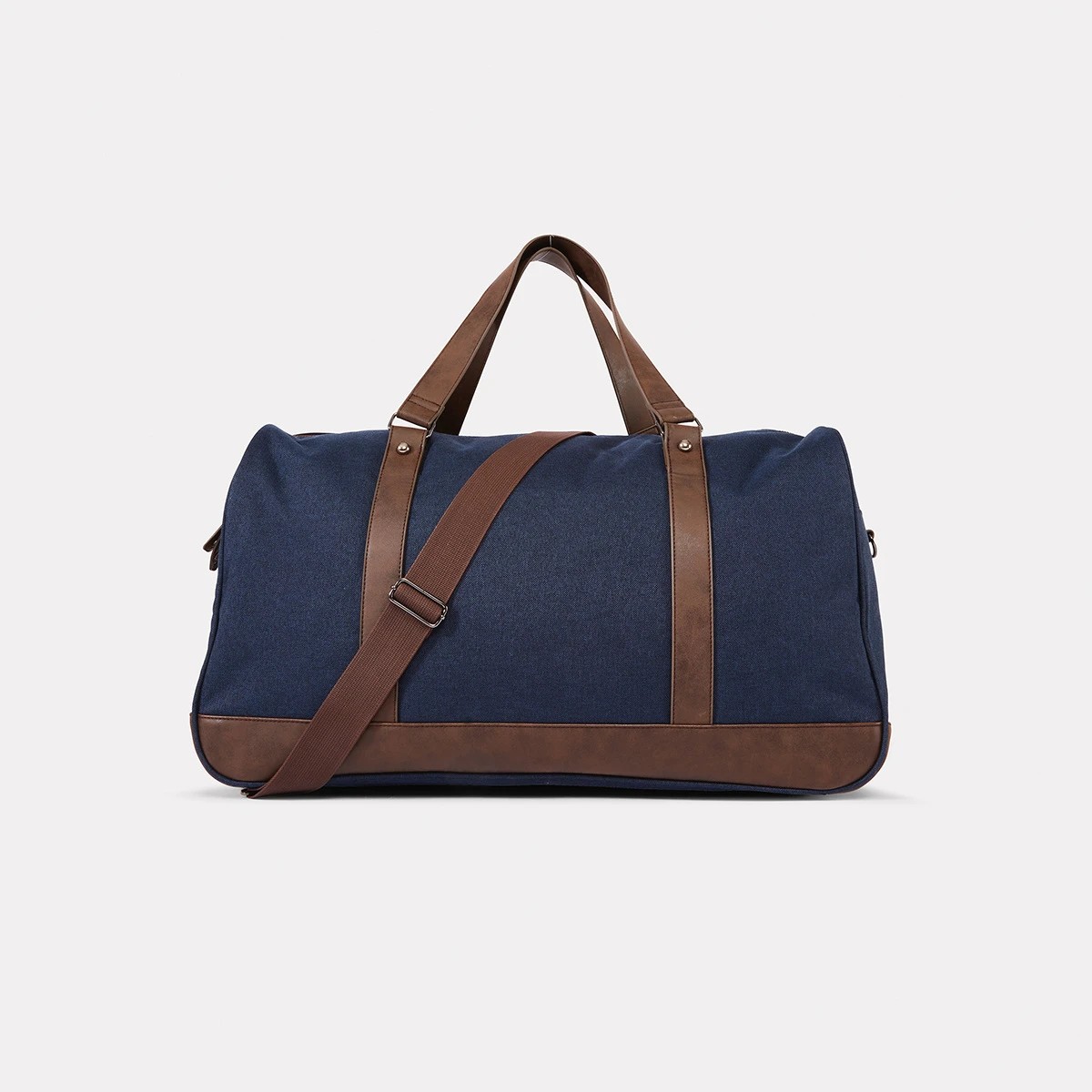 6 Fitzroy Duffle Navy Tan, 6 of 8