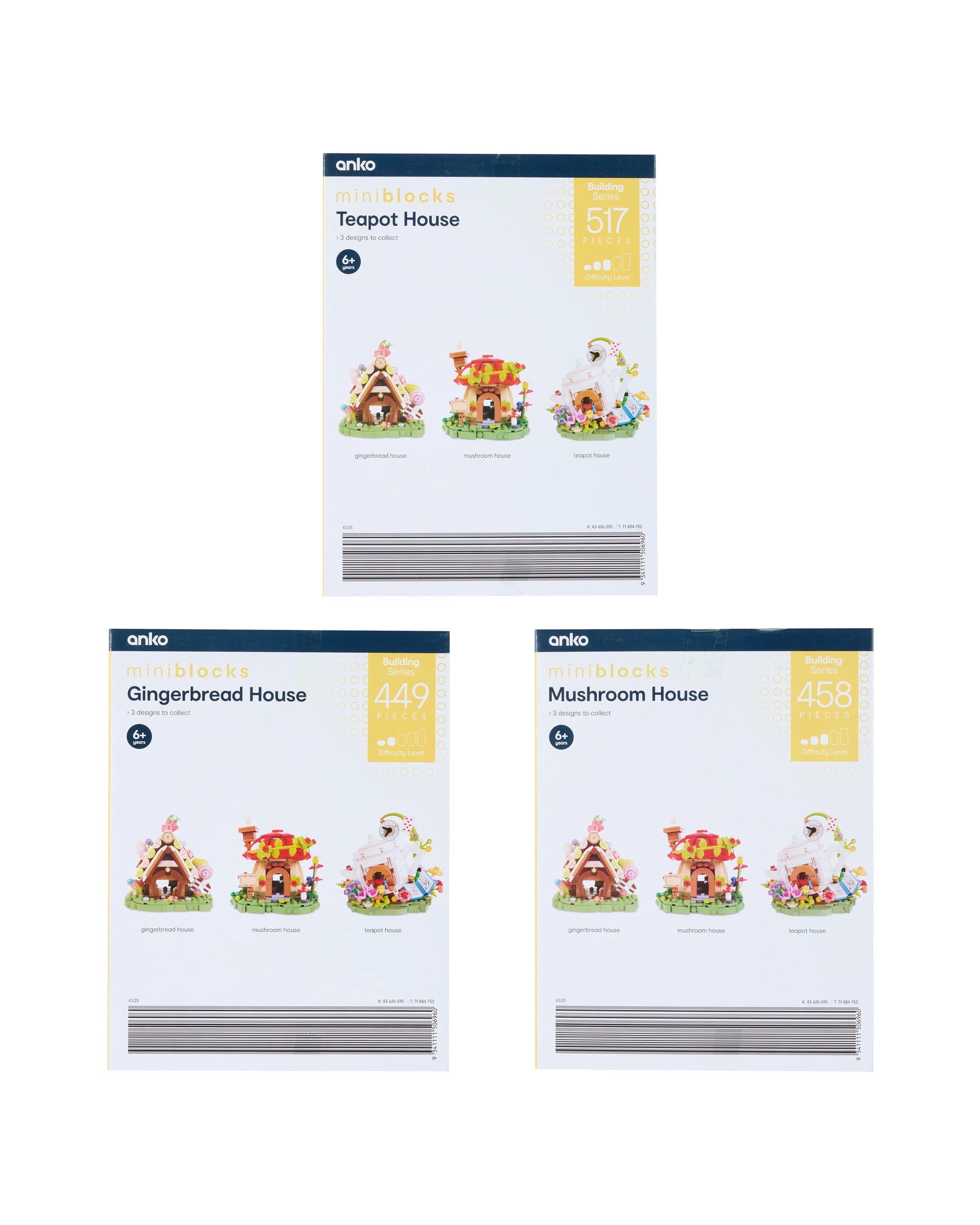 5 Mini Blocks Building Series: House - Assorted, 5 of 5