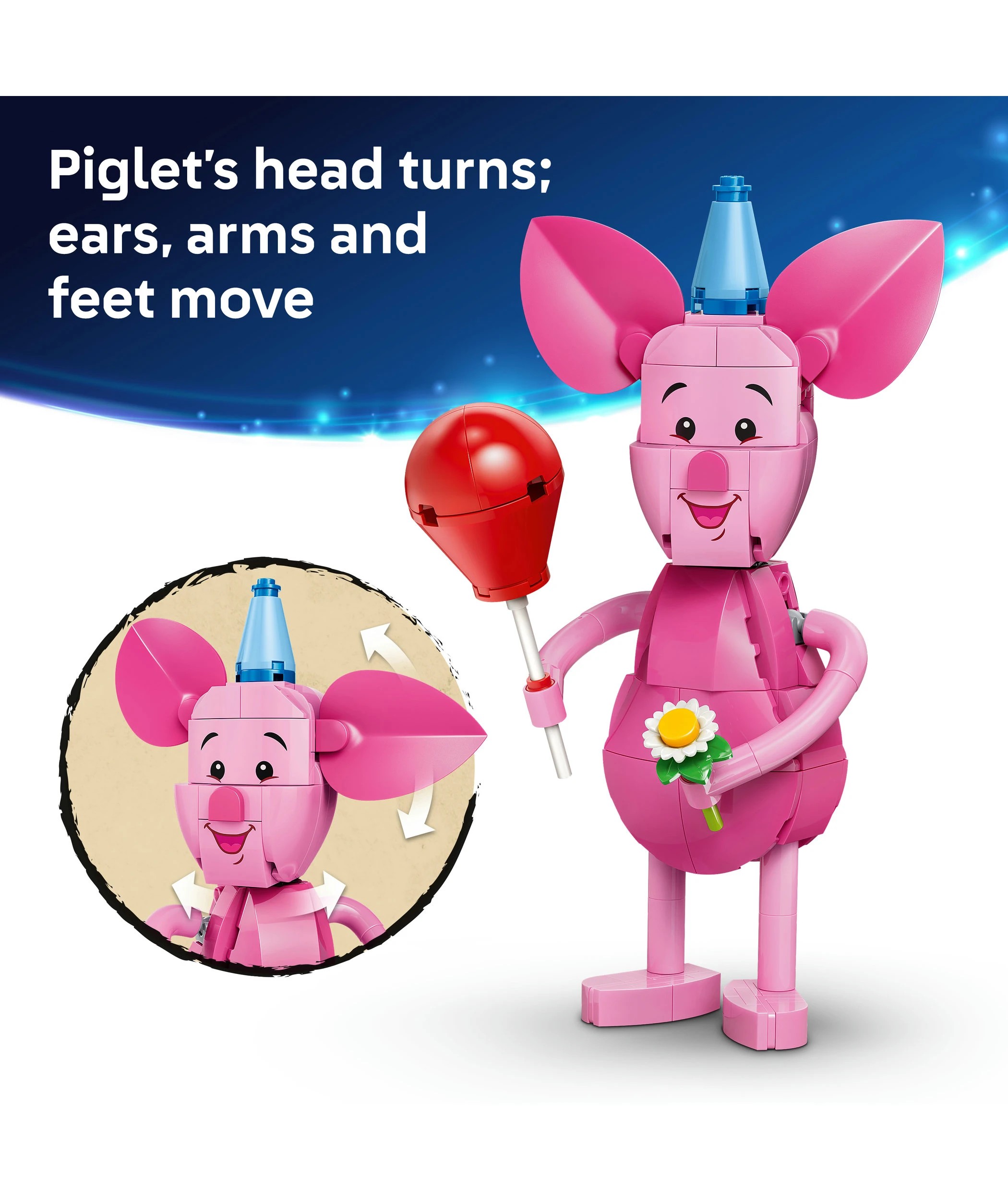 6 LEGO Disney Piglet’s Birthday Fun Building Set 43305, 6 of 10