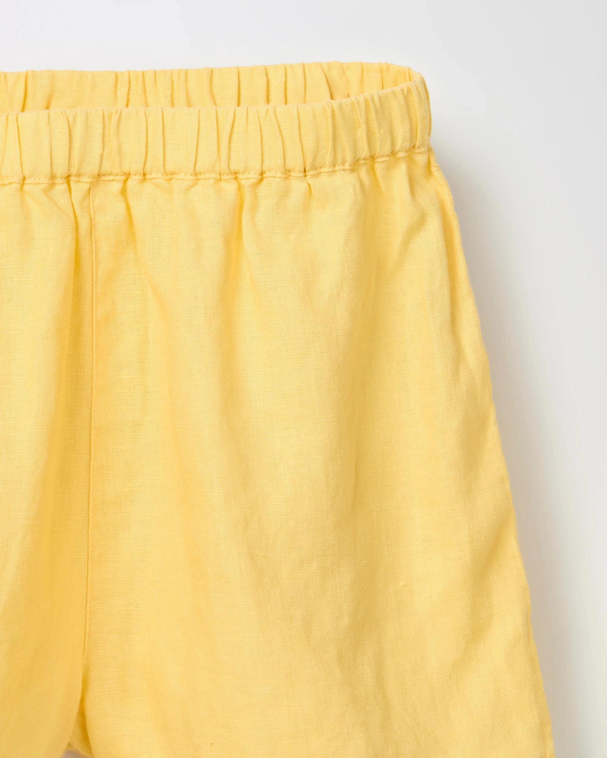 6 Target European Linen Shorts YELLOW, 6 of 6