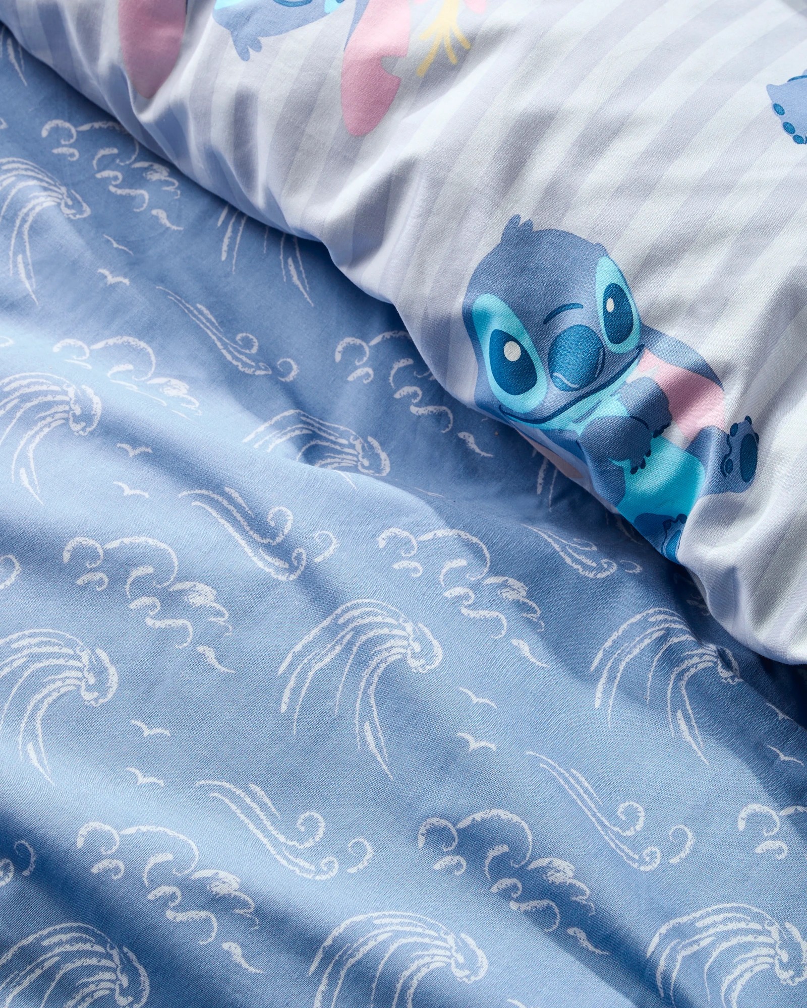 4 Disney Stitch Kids Cotton Quilt Cover Set - Double Bed - Blue, 4 of 4