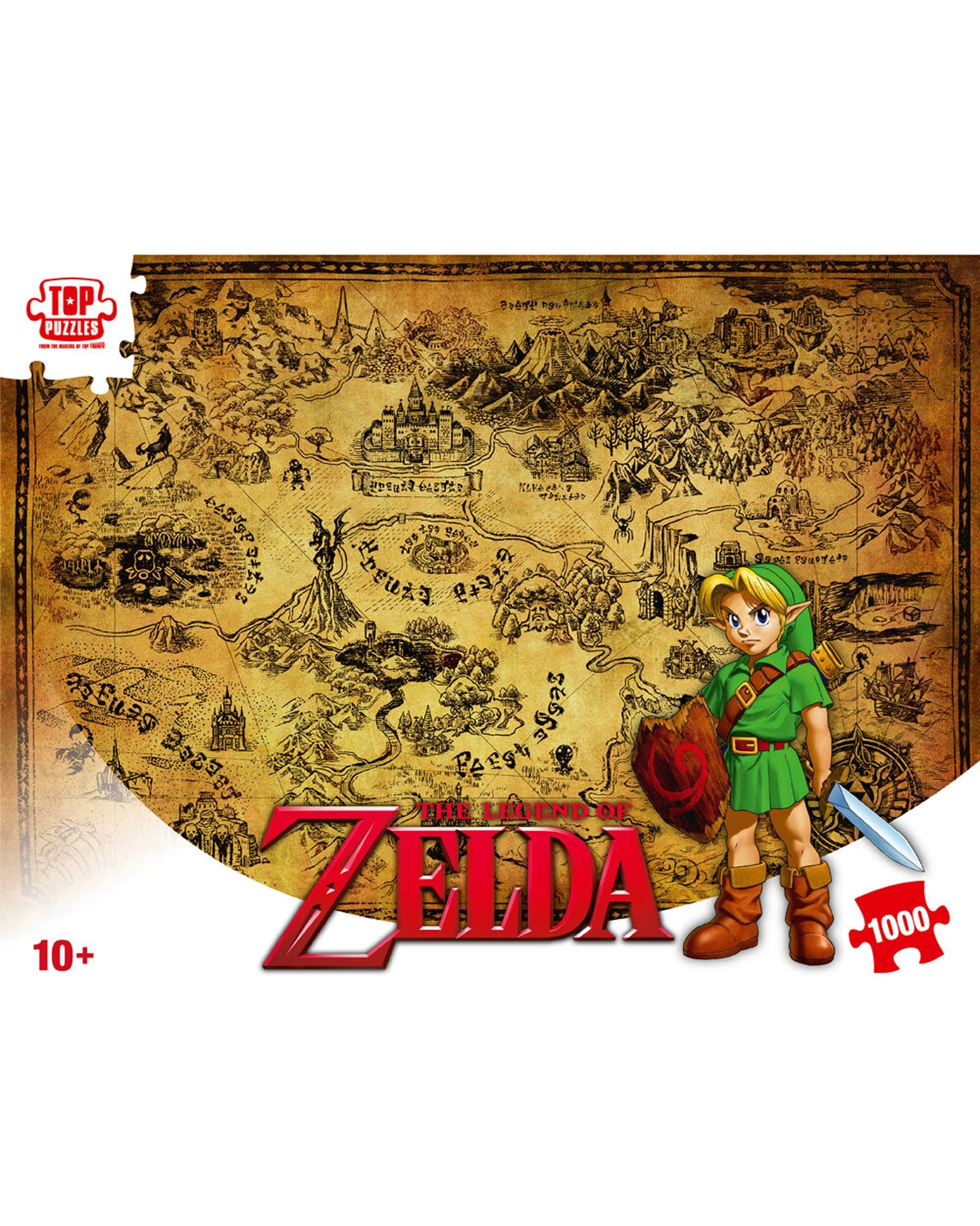 5 Top Puzzles The Legend of Zelda Hyrule 1000 Piece Jigsaw Puzzle, 5 of 6