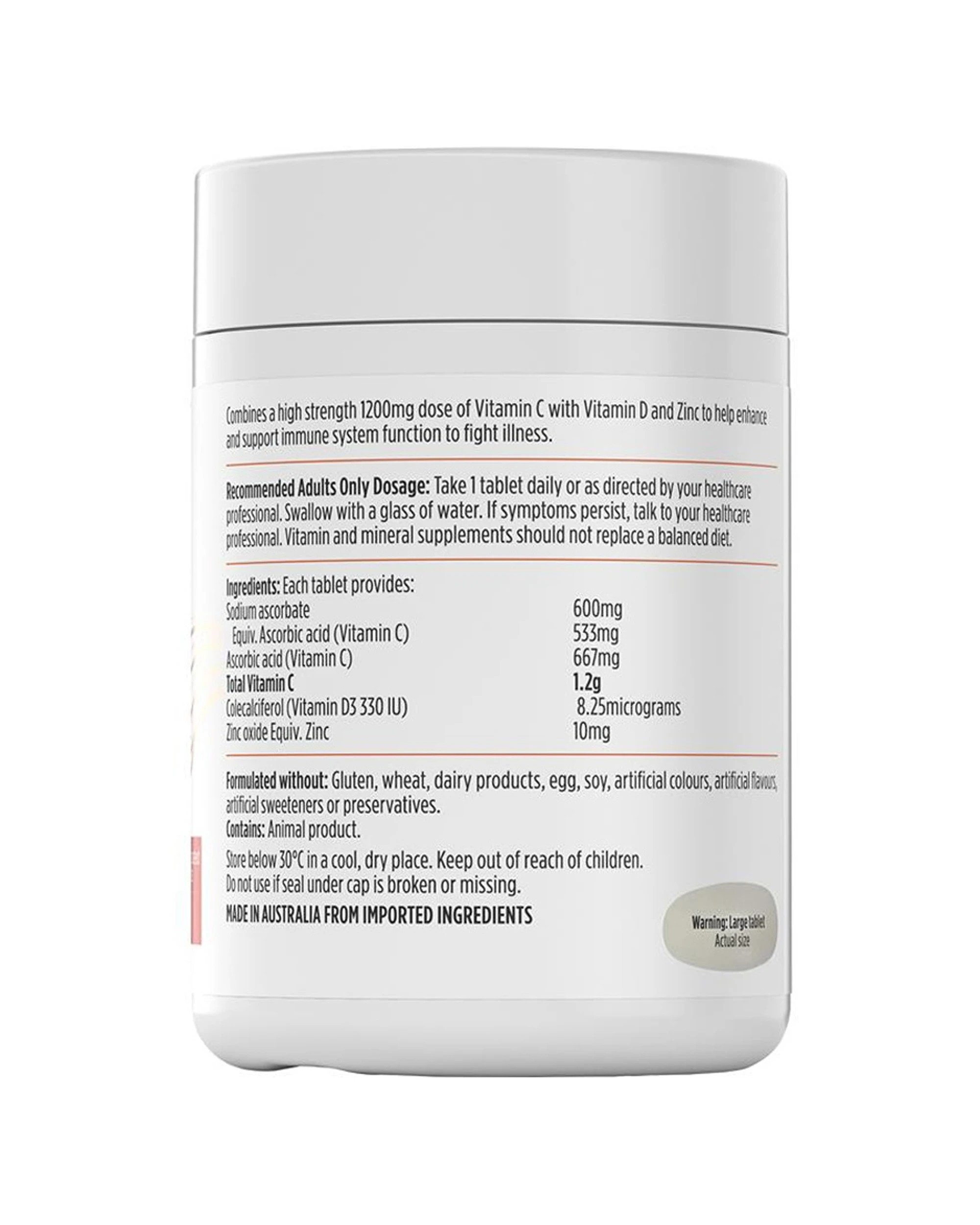 2 Nutra-Life 120pc Vitamin C & D Chewables Tablets High Strength Immune Support - White, 2 of 2