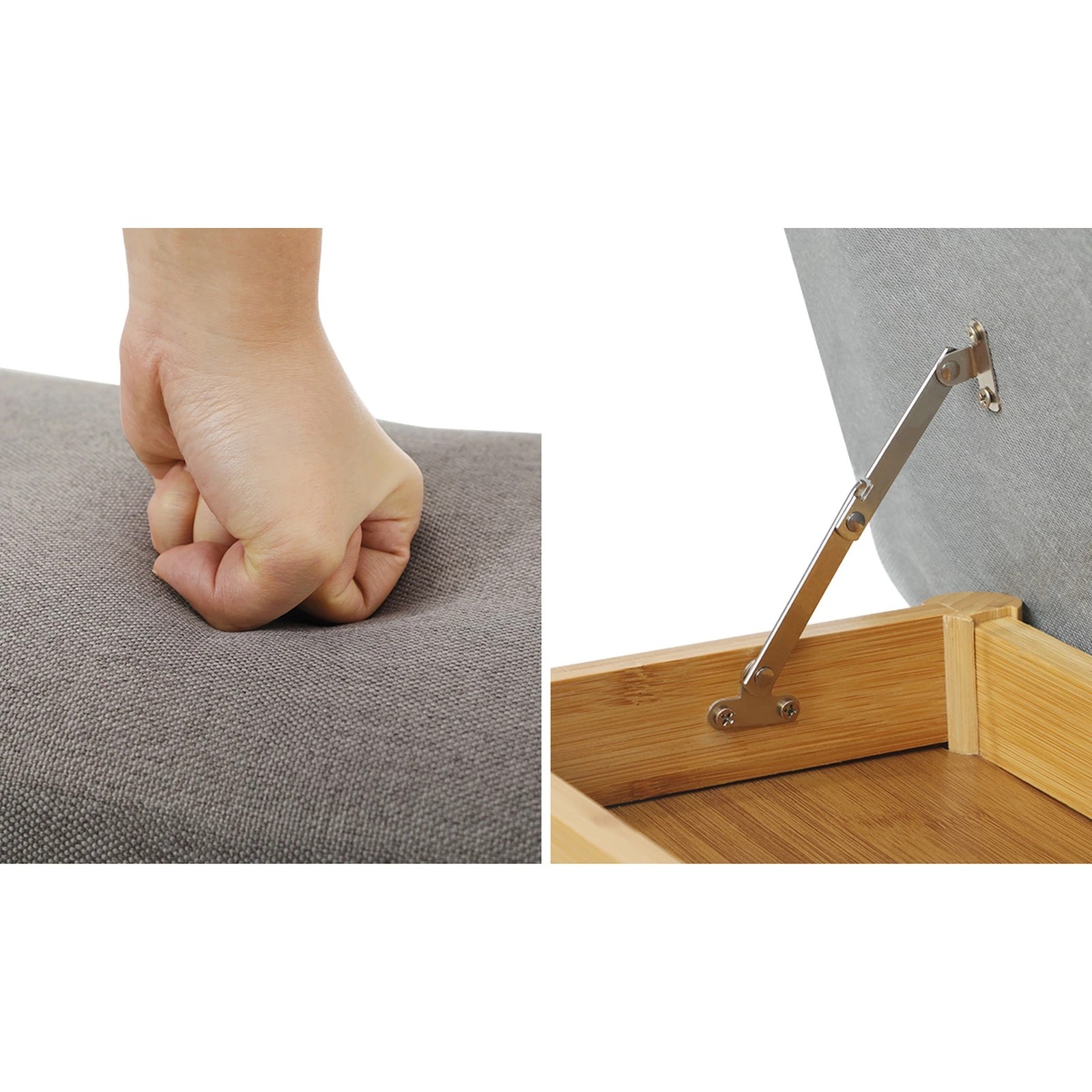 5 Oikiture Shoe Storage Bench Bamboo Shoes Rack Cabinet Shelf Organiser Stool 90cm
 - Natural, 5 of 10