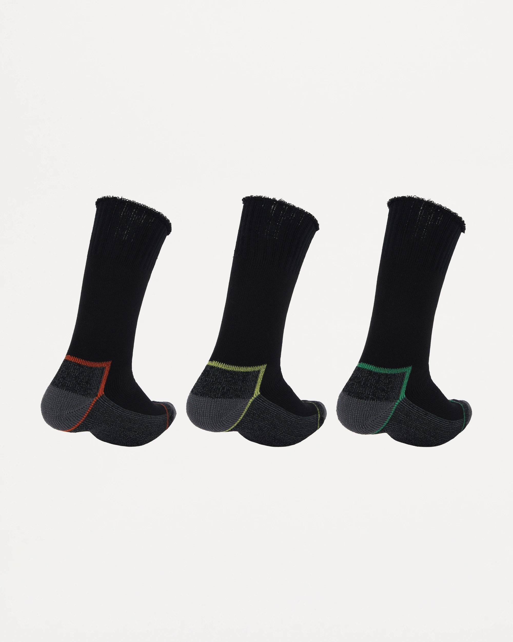 2 3 Pack Bamboo Socks BLACK, 2 of 3