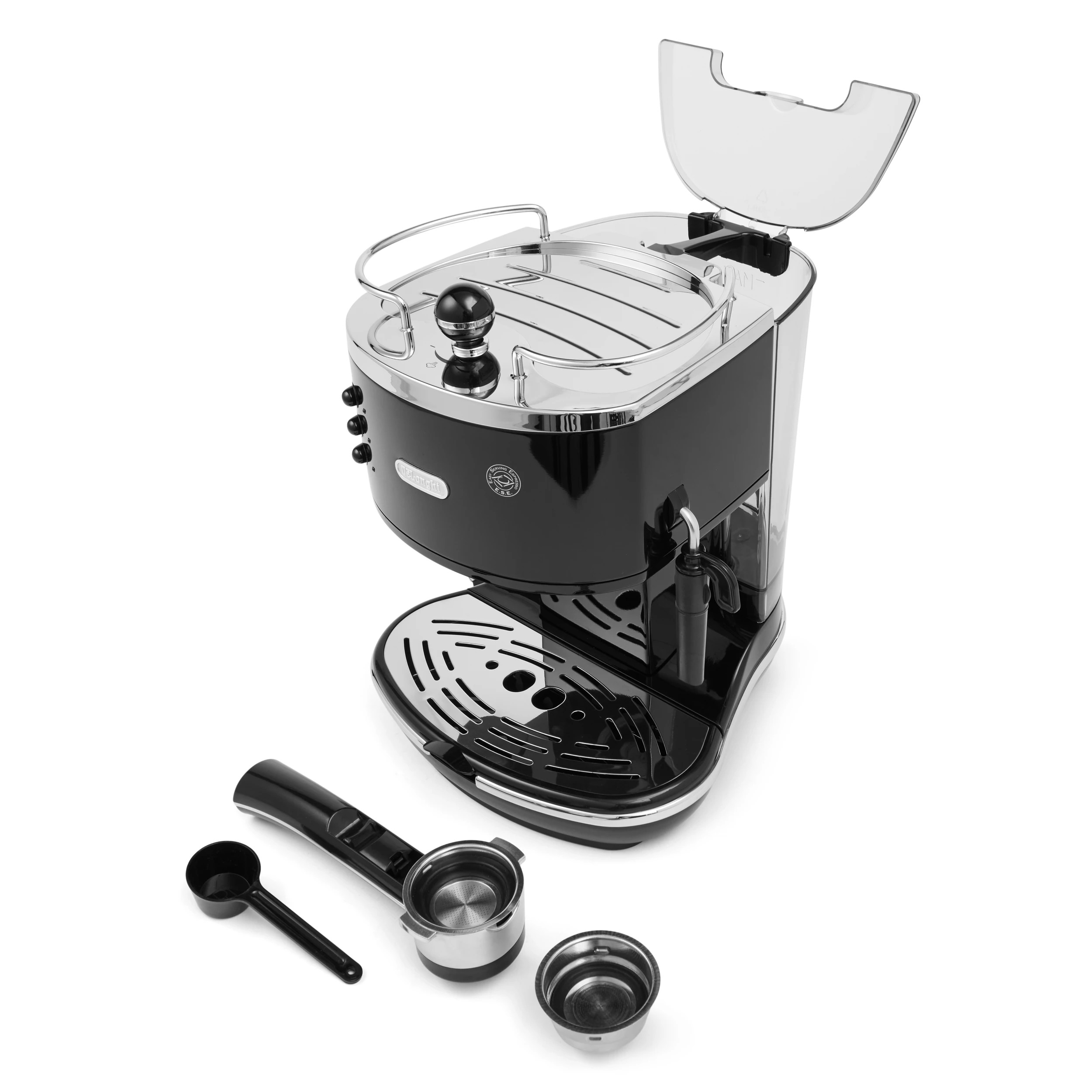 8 De'Longhi Icona Classic Pump Coffee Machine - Black, 8 of 9