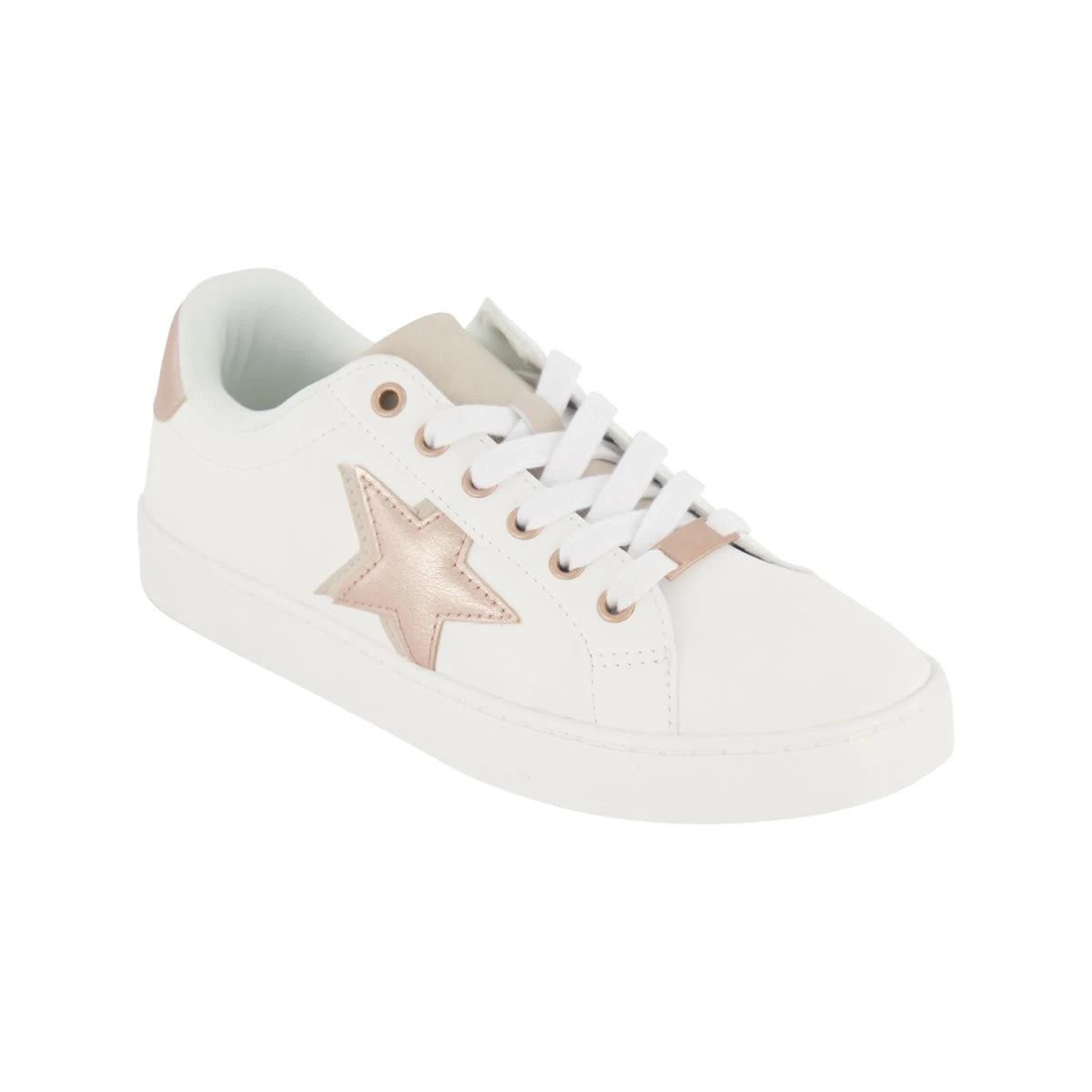 1 Dressy Detail PU Sneakers White, 1 of 5