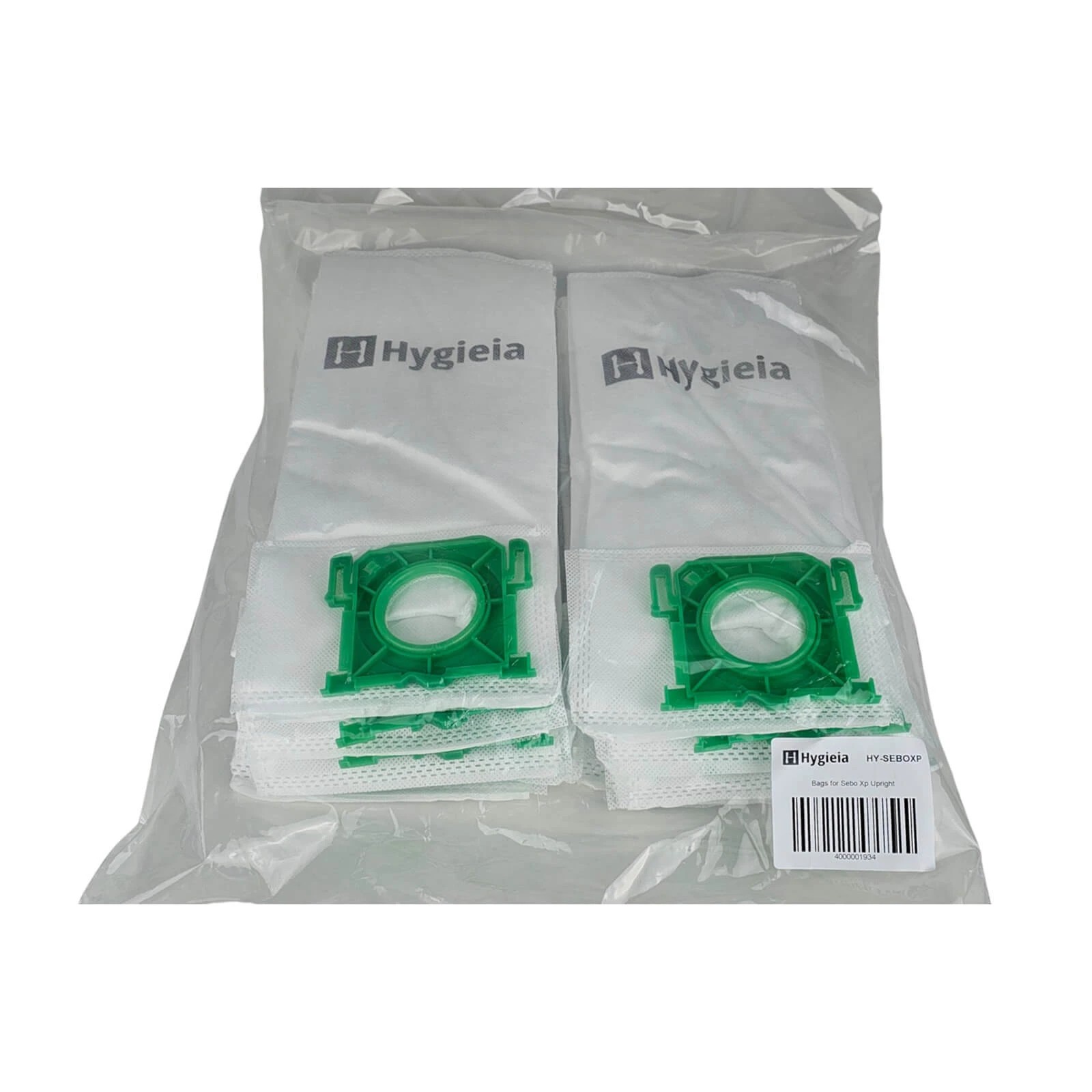 4 Hygieia Bags For Sebo Vacuum Cleaners - Green, 4 of 5