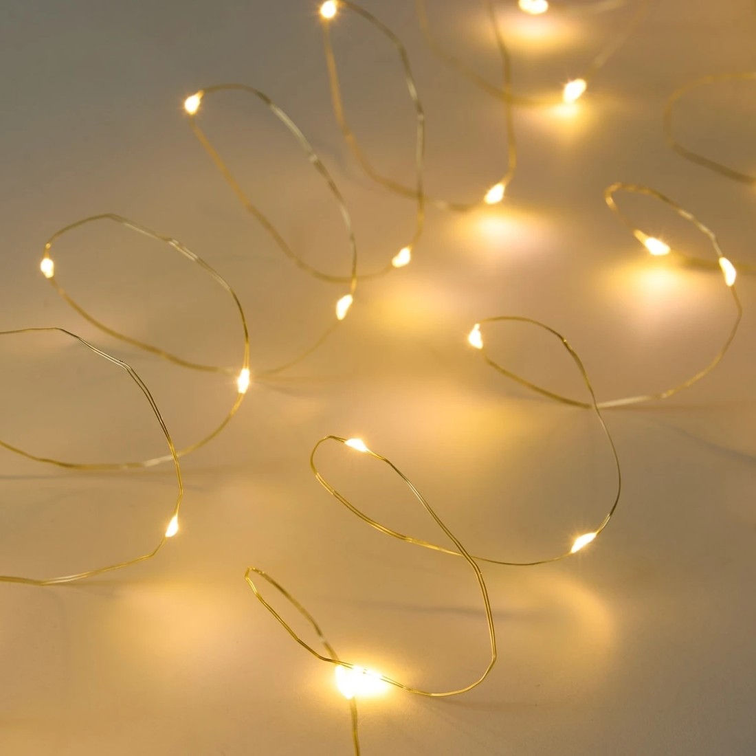4 Gold Wire String Lights, 4 of 8