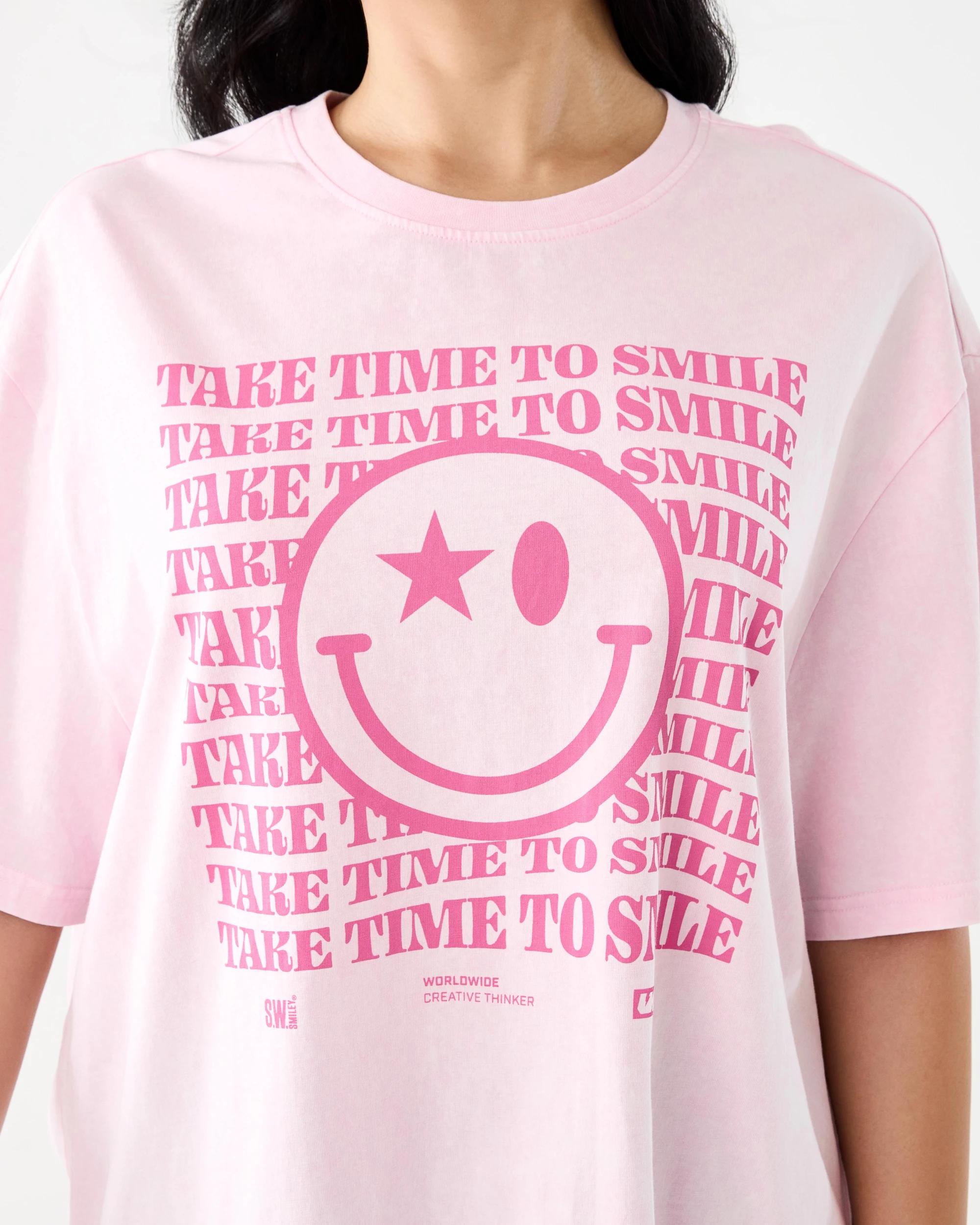 6 SmileyWorld License Short Sleeve Oversized Chopped T-shirt Smiley, 6 of 6