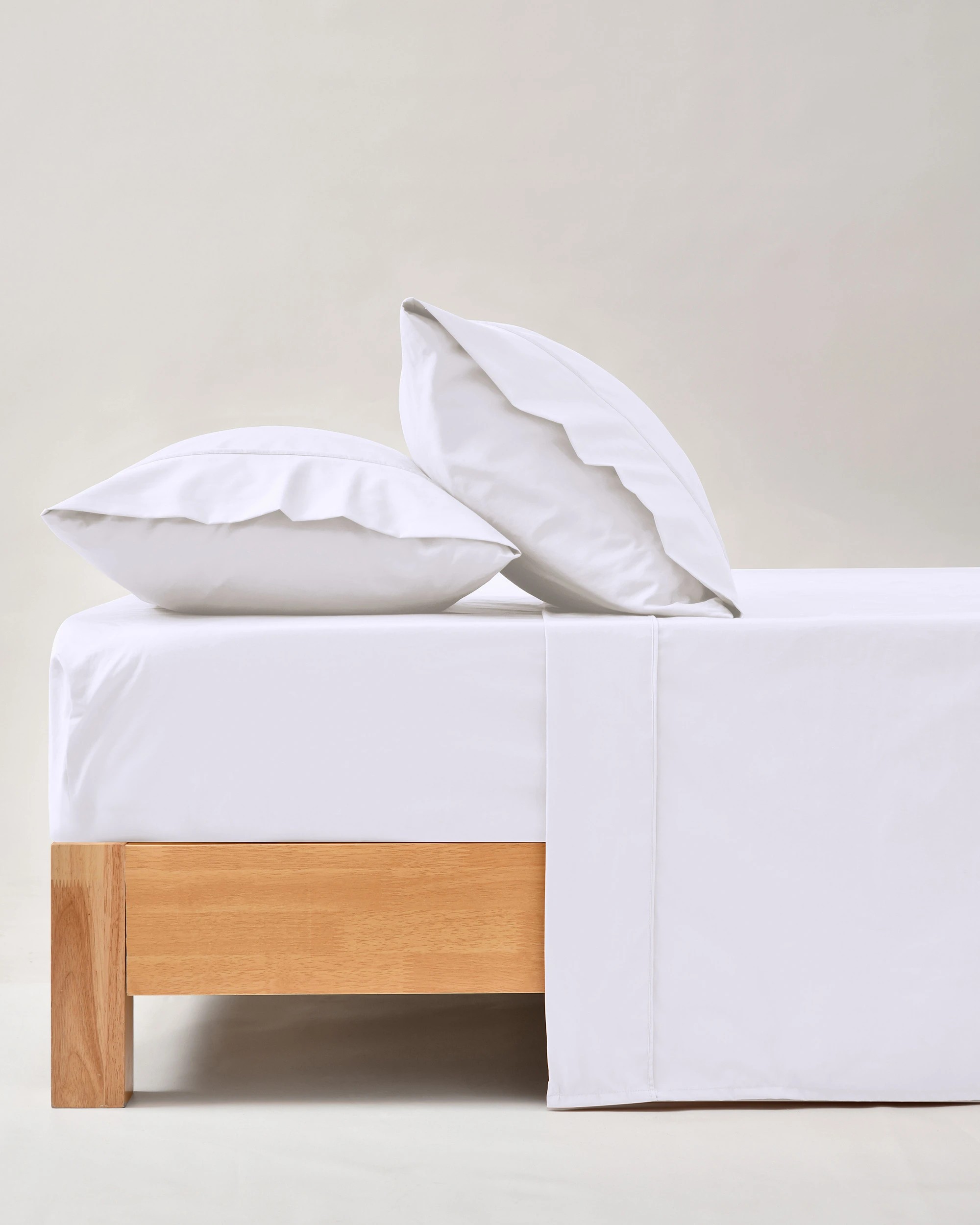 1 Dreamaker 250TC Cotton & Recycled Polyester Blend Sheet Set - Single Bed - White, 1 of 7