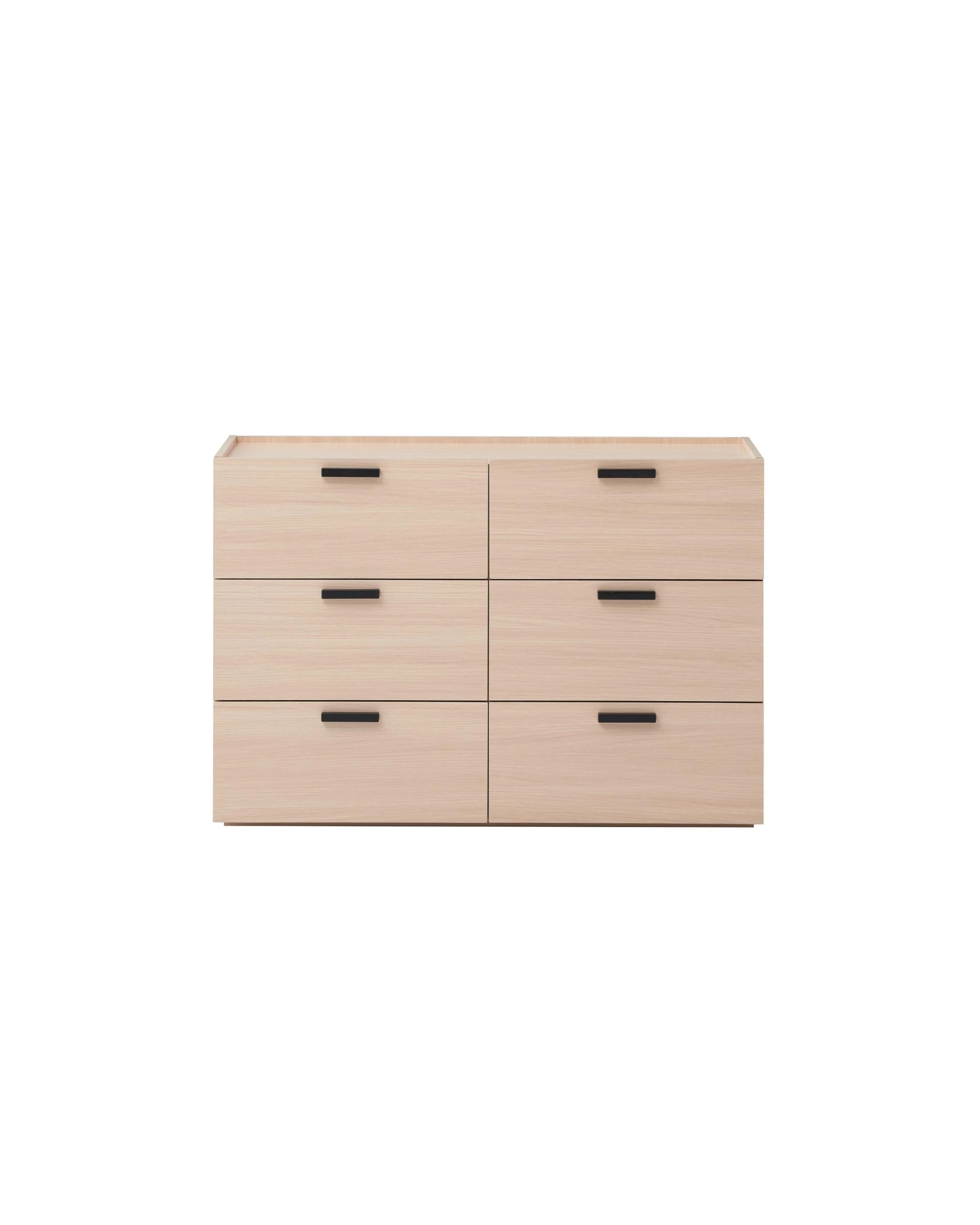 4 Kodu Chest 6 Drawers Modern Lowboy Storage Dresser Storage Cabinet - Natural, 4 of 7