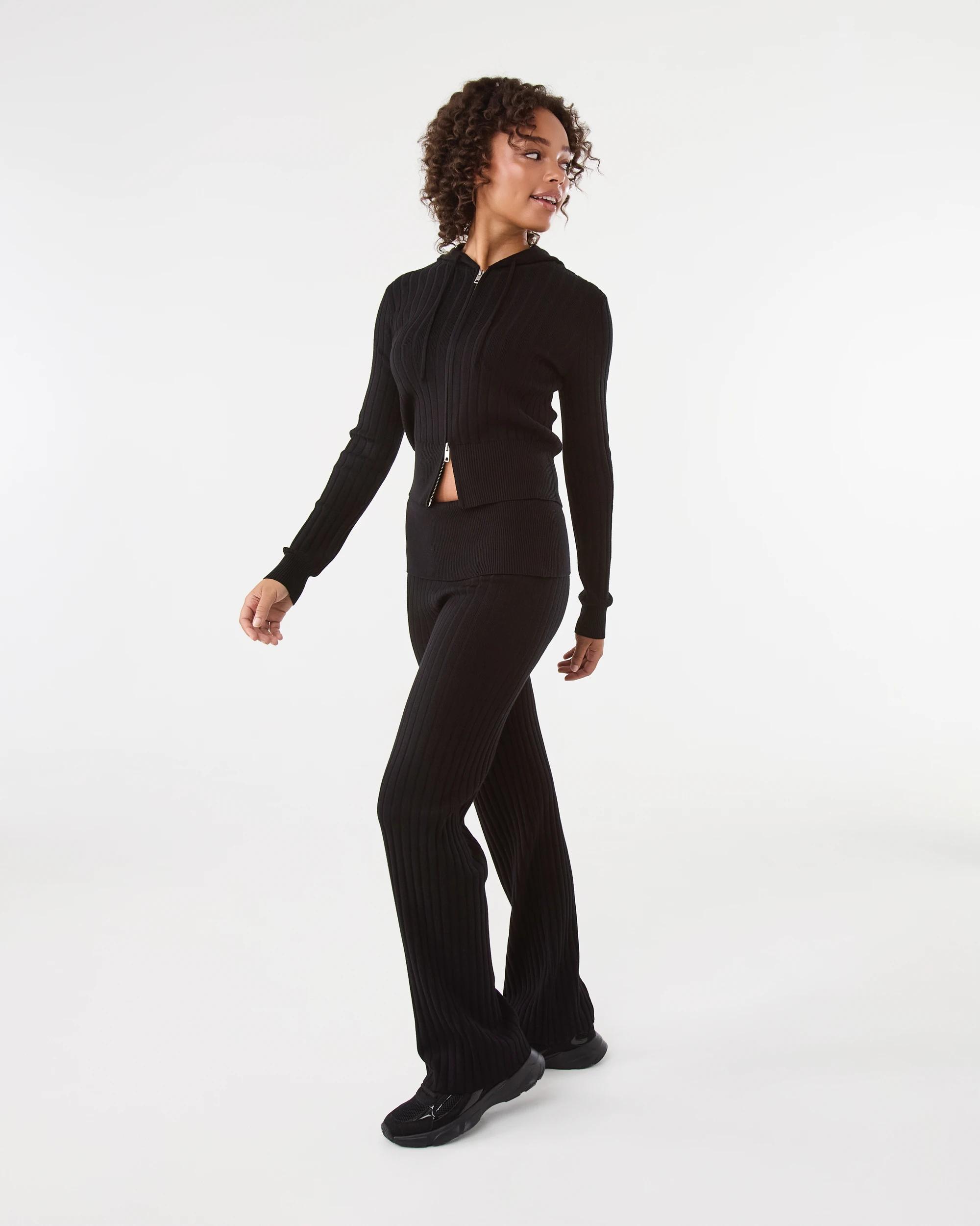 3 Knit Hoodie Black, 3 of 7