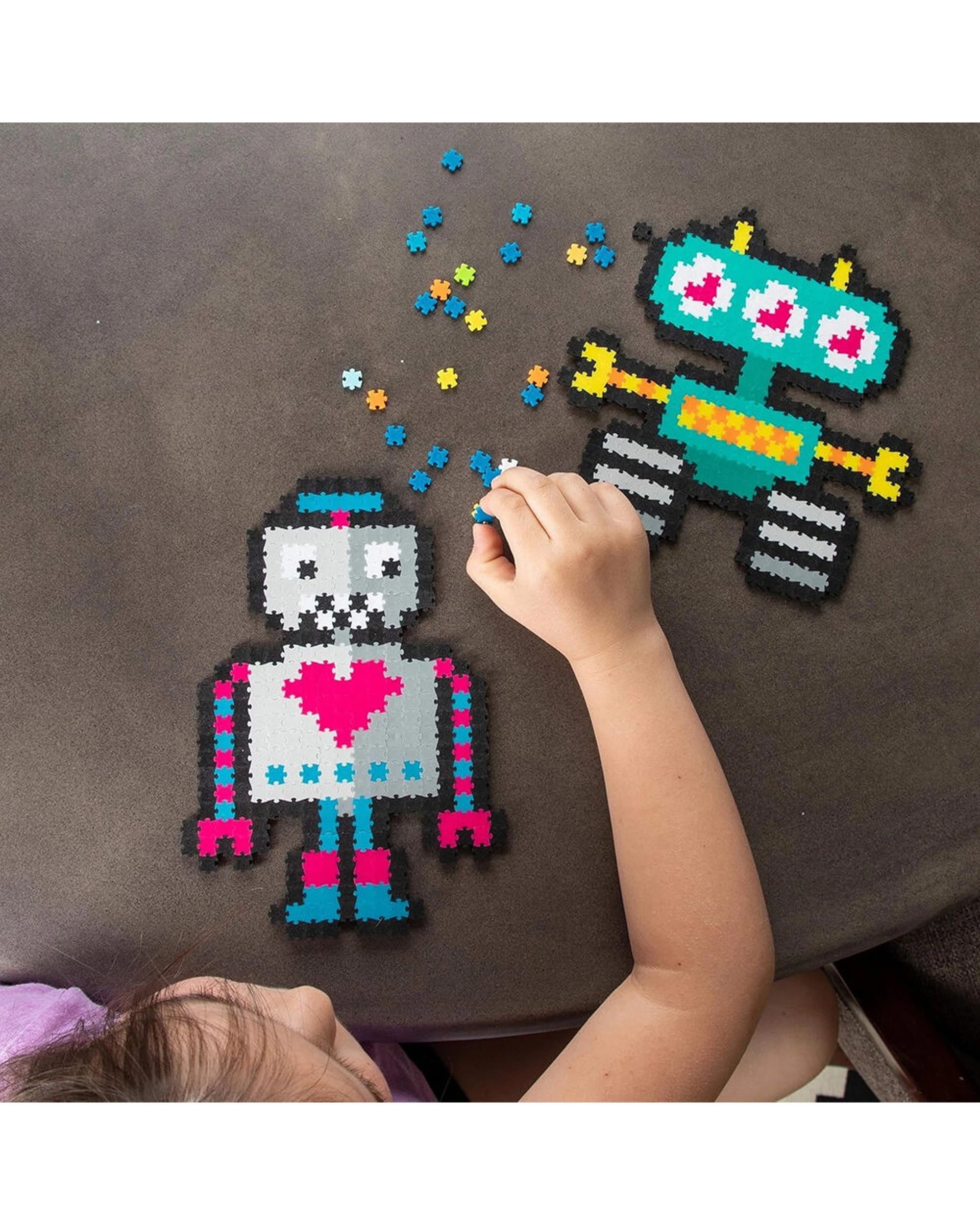Fat Brain Toy Co 700pc Jixelz Jigsaw Puzzle Toy Set Roving Robots ...